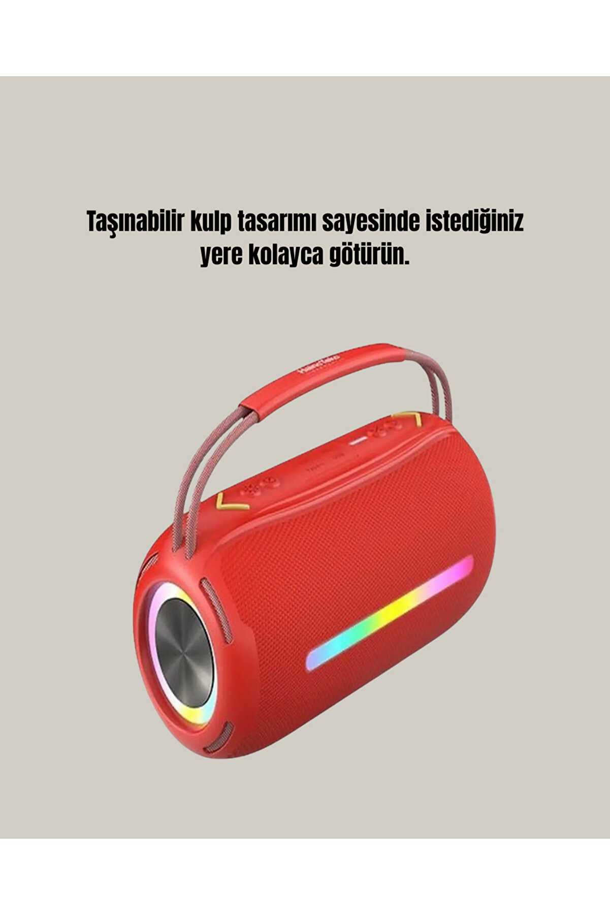 Rgb Led Işıklı 20W Taşınabi̇li̇r Bluetooth Hoparlör Ipx6 Suya Dayanıklı