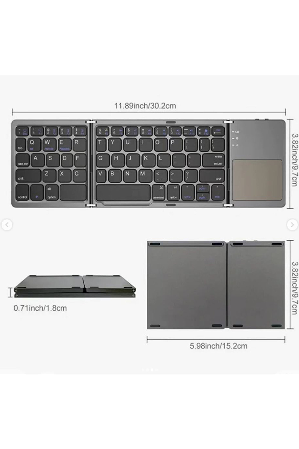 evimdeyokyok ZR443 B033 Katlanabilir Klavye