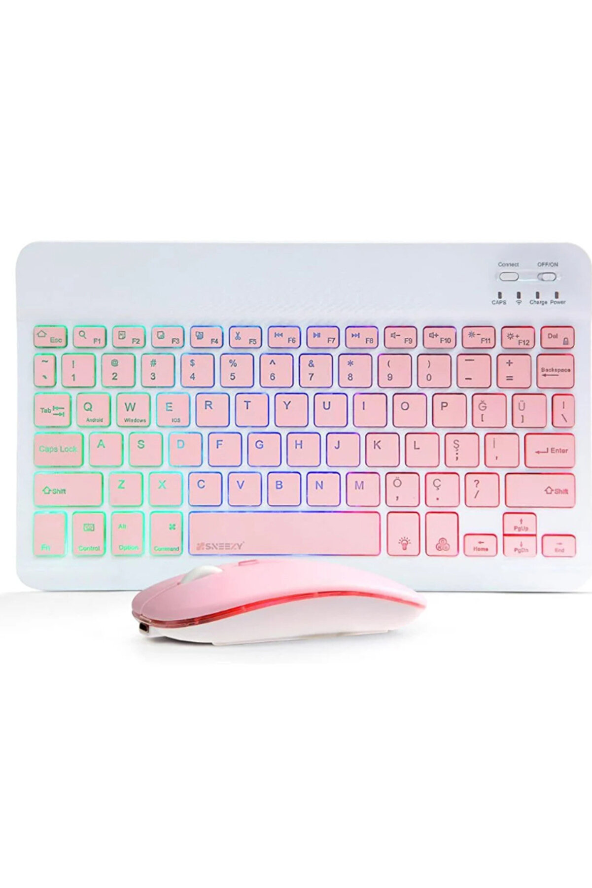 evimdeyokyok ZR955 Pembe Rgb Km Set