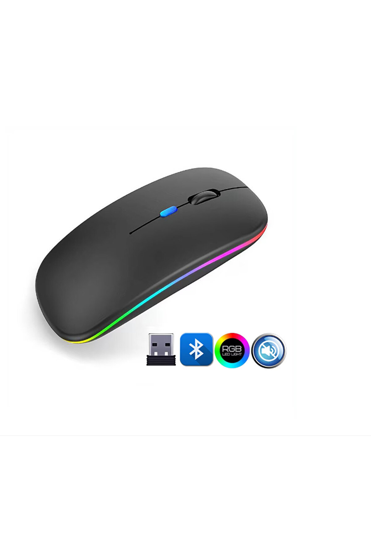 Zr215 Cba100 Rgb Si̇yah Şarjlı Mouse