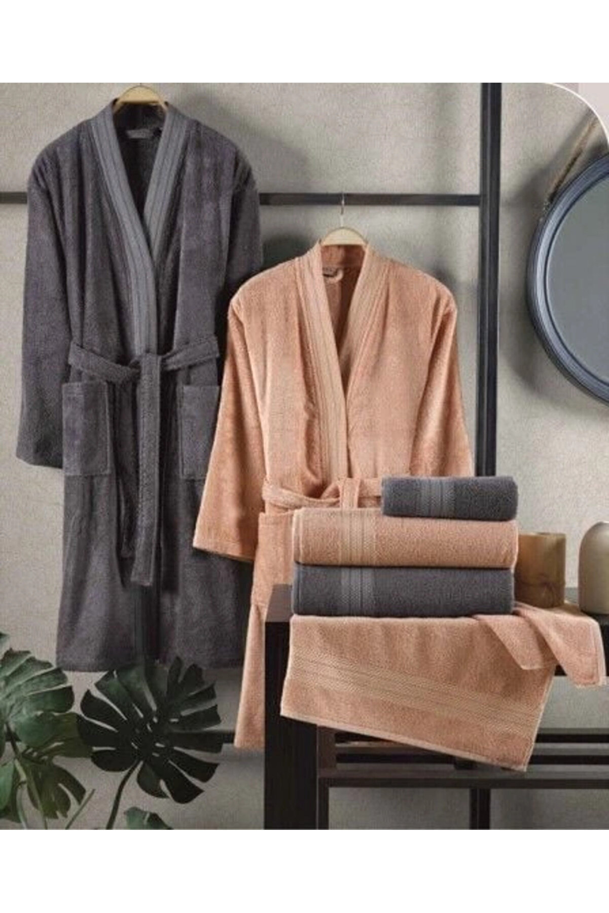 Hobby Sera Bornoz Seti̇ Şeftali̇ K.gri̇