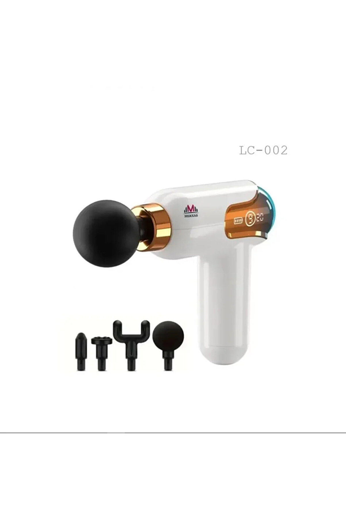 Go İthalat Yeni̇ Nesi̇l Darbeli̇ Ti̇treşi̇mli̇ Şarjlı Sporcu Masaj Tabancası 4 Başlıklı Lc-002 (4457)