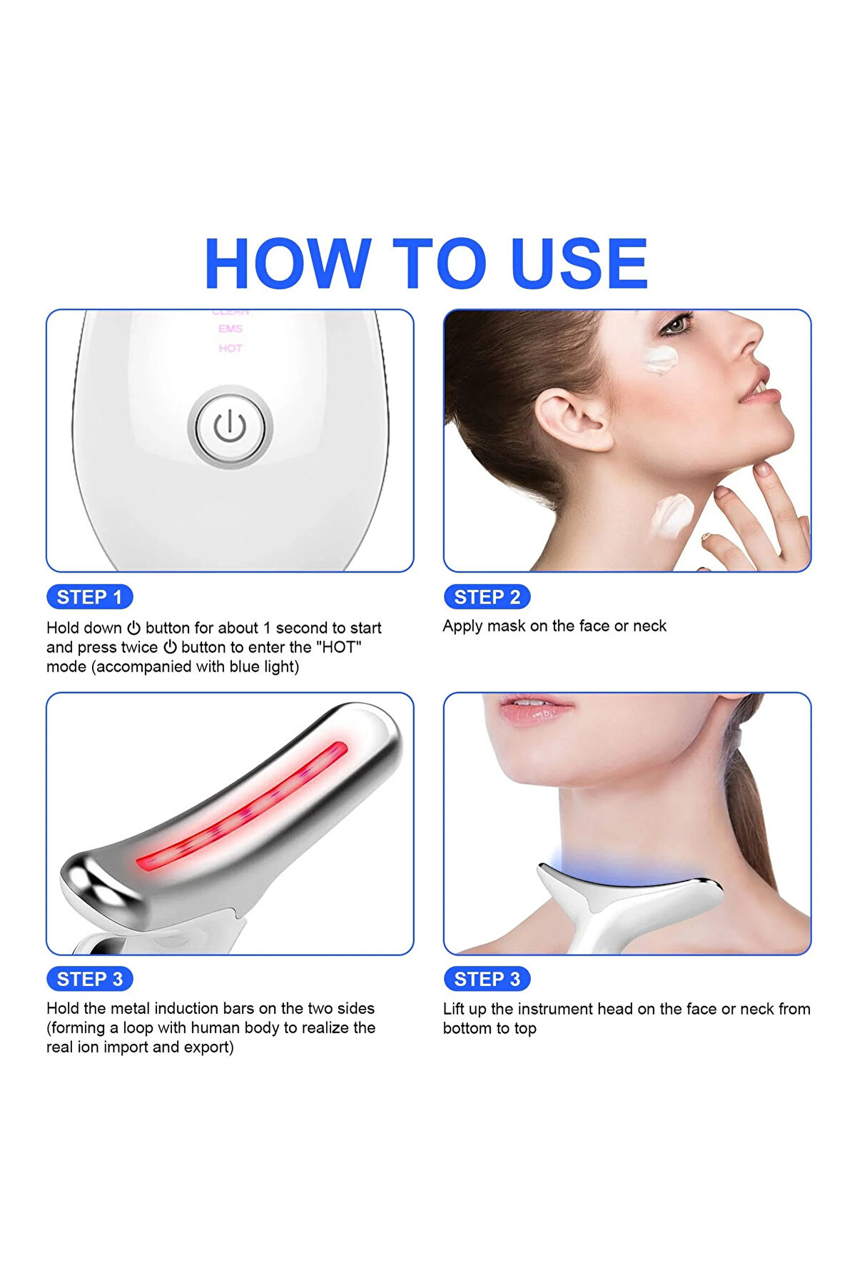 Go İthalat Boyun Ve Y&uuml;z Ems G&uuml;zelli̇k Ci̇hazı (4457)