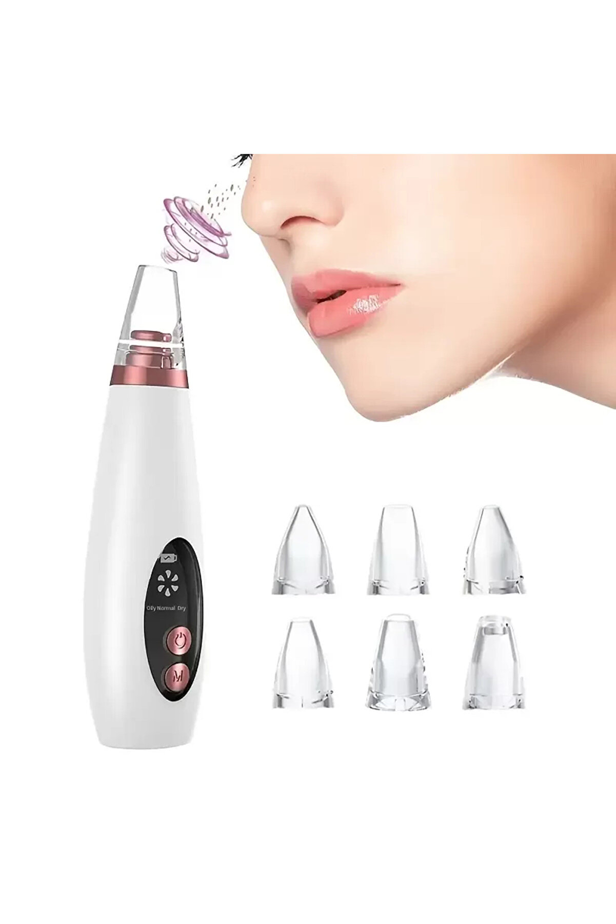 Go İthalat Di̇ji̇tal G&ouml;stergeli̇ Si̇yah Nokta Vakum Ci̇hazı 6 Başlık (4457)