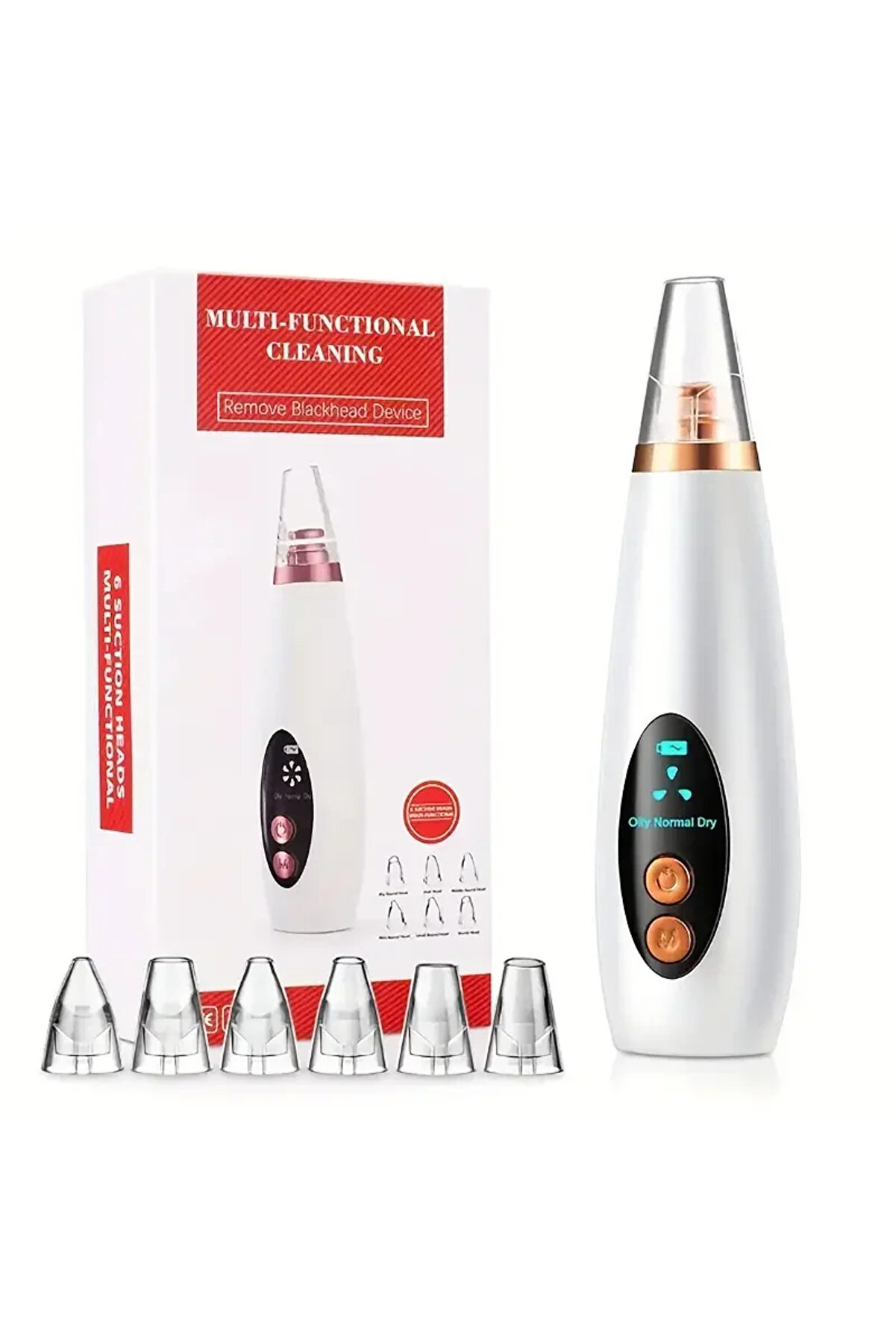 Go İthalat Di̇ji̇tal G&ouml;stergeli̇ Si̇yah Nokta Vakum Ci̇hazı 6 Başlık (4457)