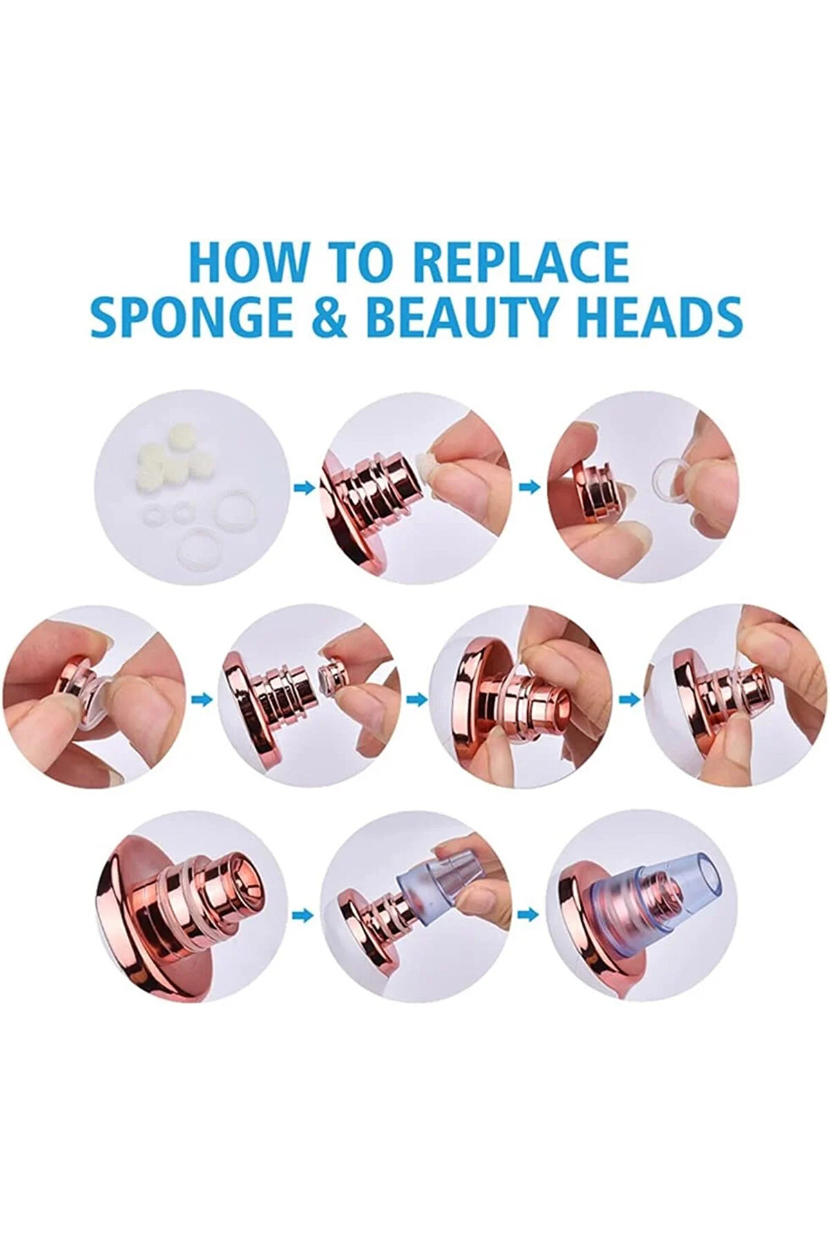 Go İthalat Şarjlı Si̇yah Nokta Temi̇zleme Ci̇hazı 5 Başlıklı (4940)