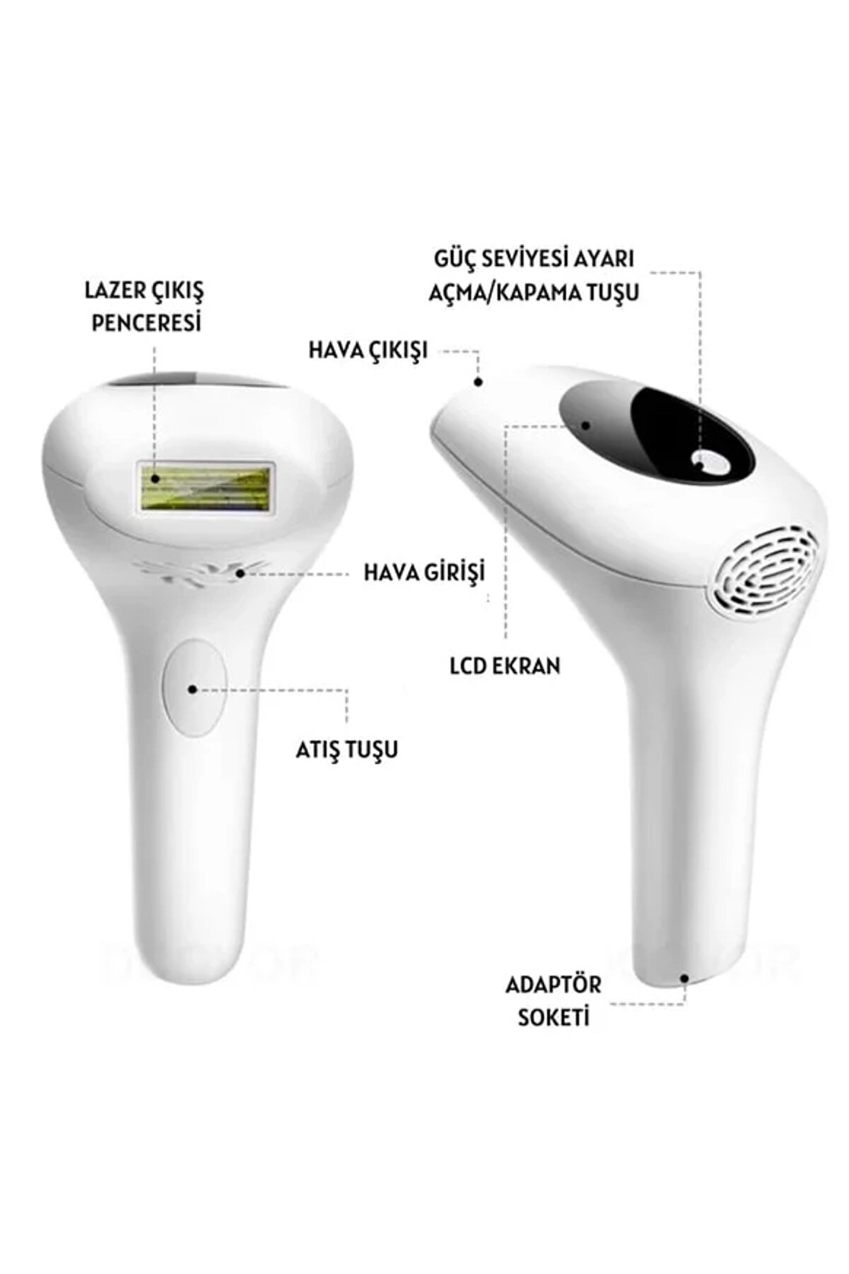 Go İthalat Profesyonel Lazer Epi̇lasyon Aleti̇ 999.999 Atım T&uuml;y Alma Ci̇hazı Kadın Erkek Lazer Ipl T&uuml;m B&ouml;lge (53