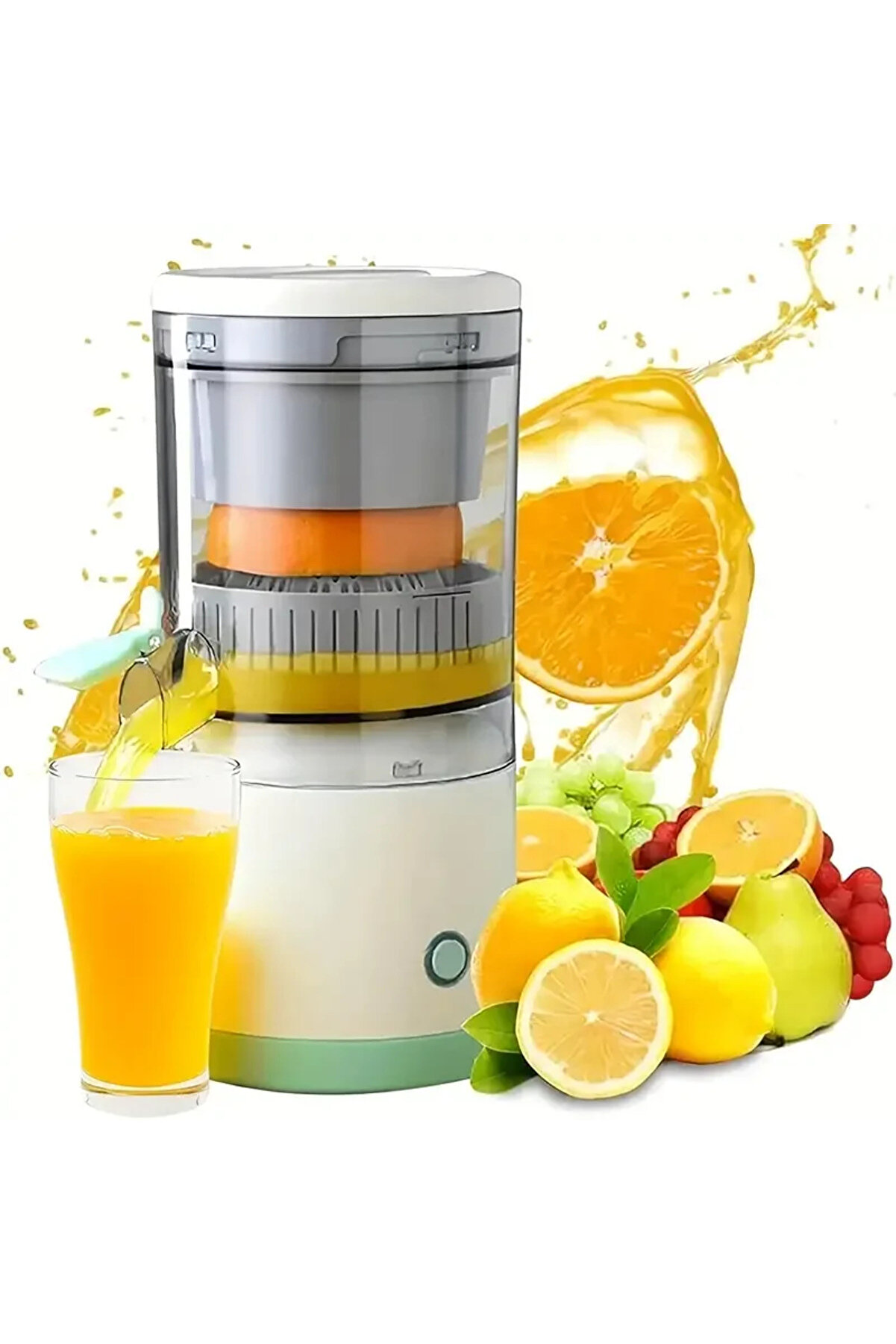 Go İthalat Kablosuz Taşınabi̇li̇r Şarjlı Narenci̇ye Sıkacağı Portakal Meyve Sıkacağı (4940)