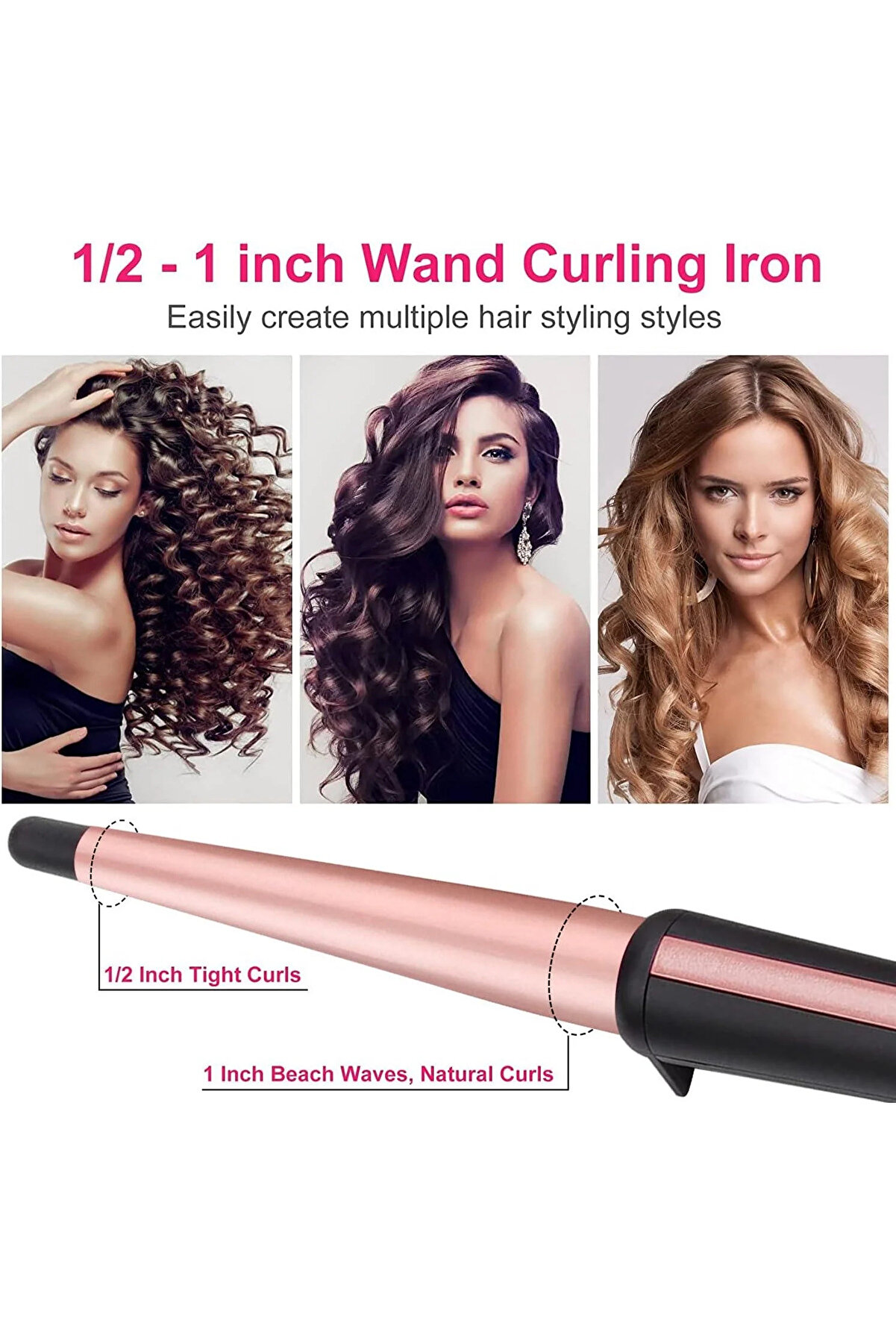 Go İthalat Profesyonel Koni̇k Sa&ccedil; Maşası Gw-7300 (4457)