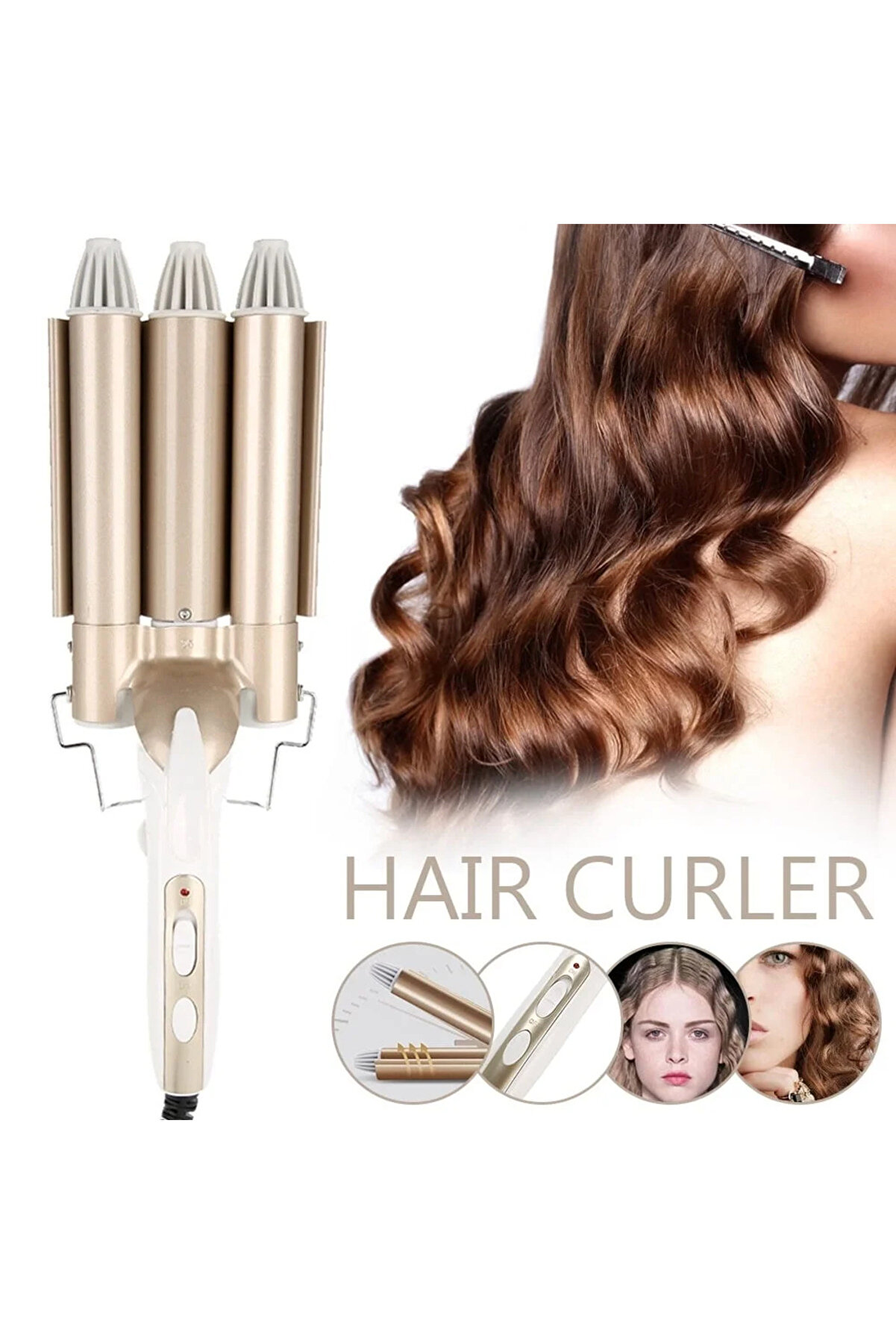 Go İthalat Wag Maşa Su Dalgası Maşası 28 Mm Bukle (4457)