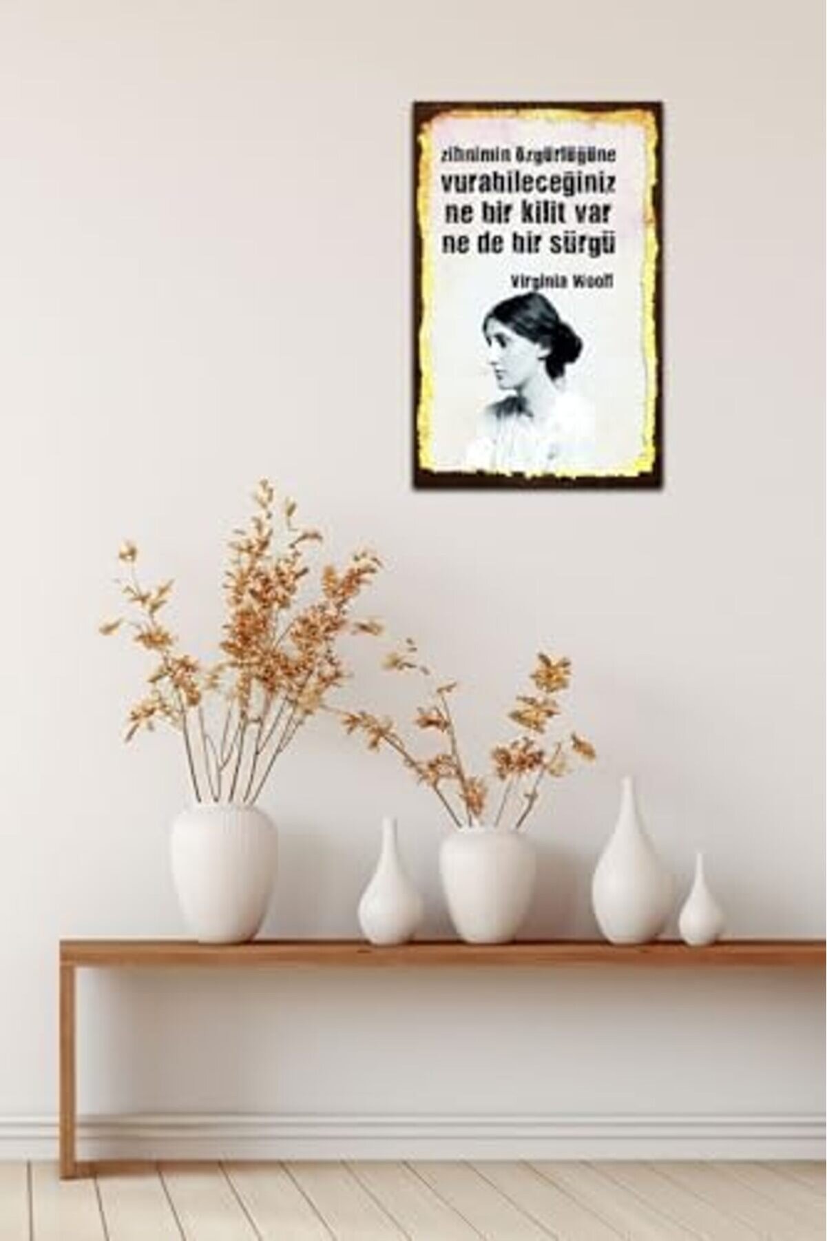 Snshop Kuşe Kağıt Duvar Posteri̇ Ne Bi̇r Ki̇li̇t Var Ne De Bi̇r Sürgü Retro Vi̇ntage Drtr0023 467437