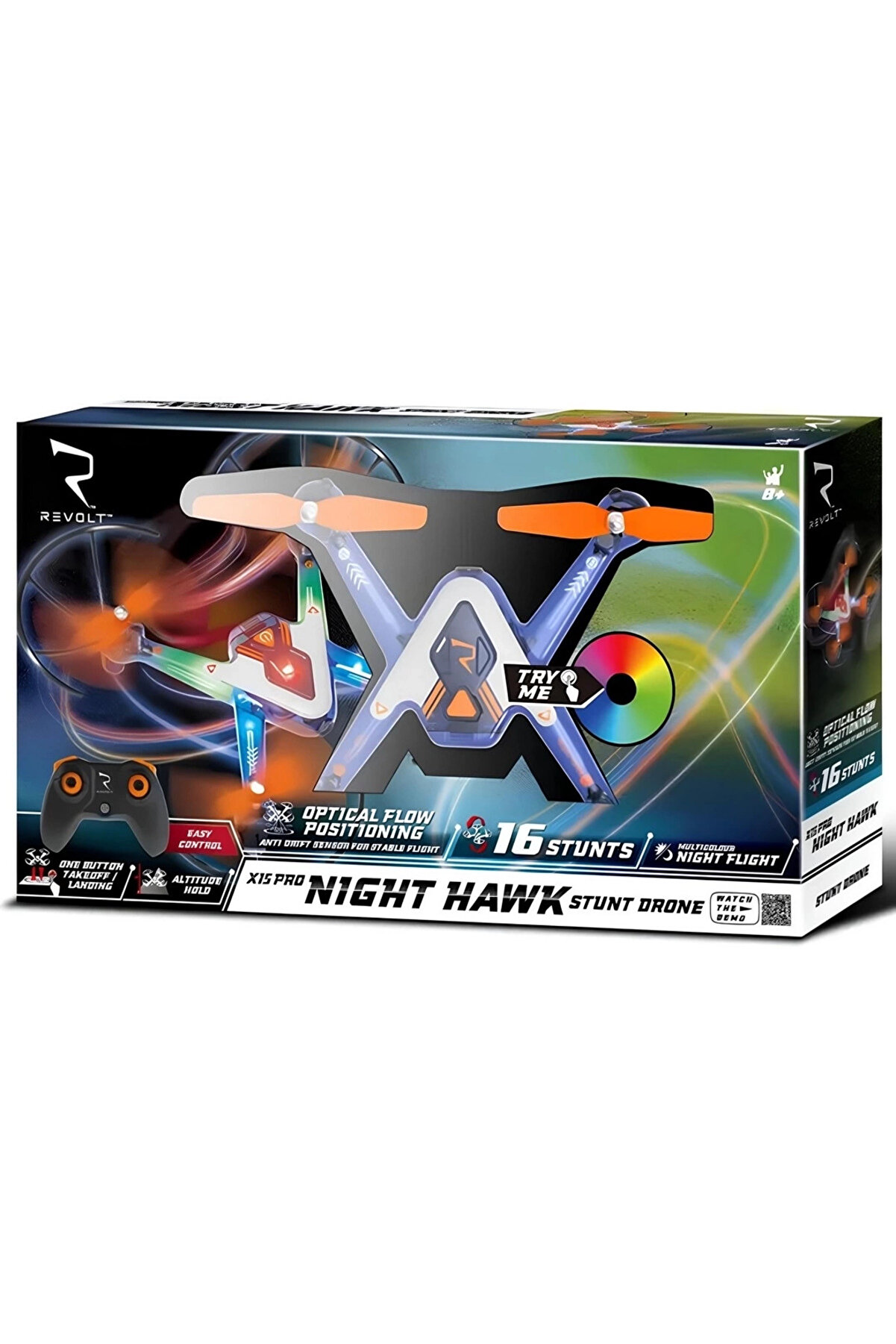 Nessi̇world Uzaktan Kumandalı Ni̇ght Hawk Stunt Işıklı Drone