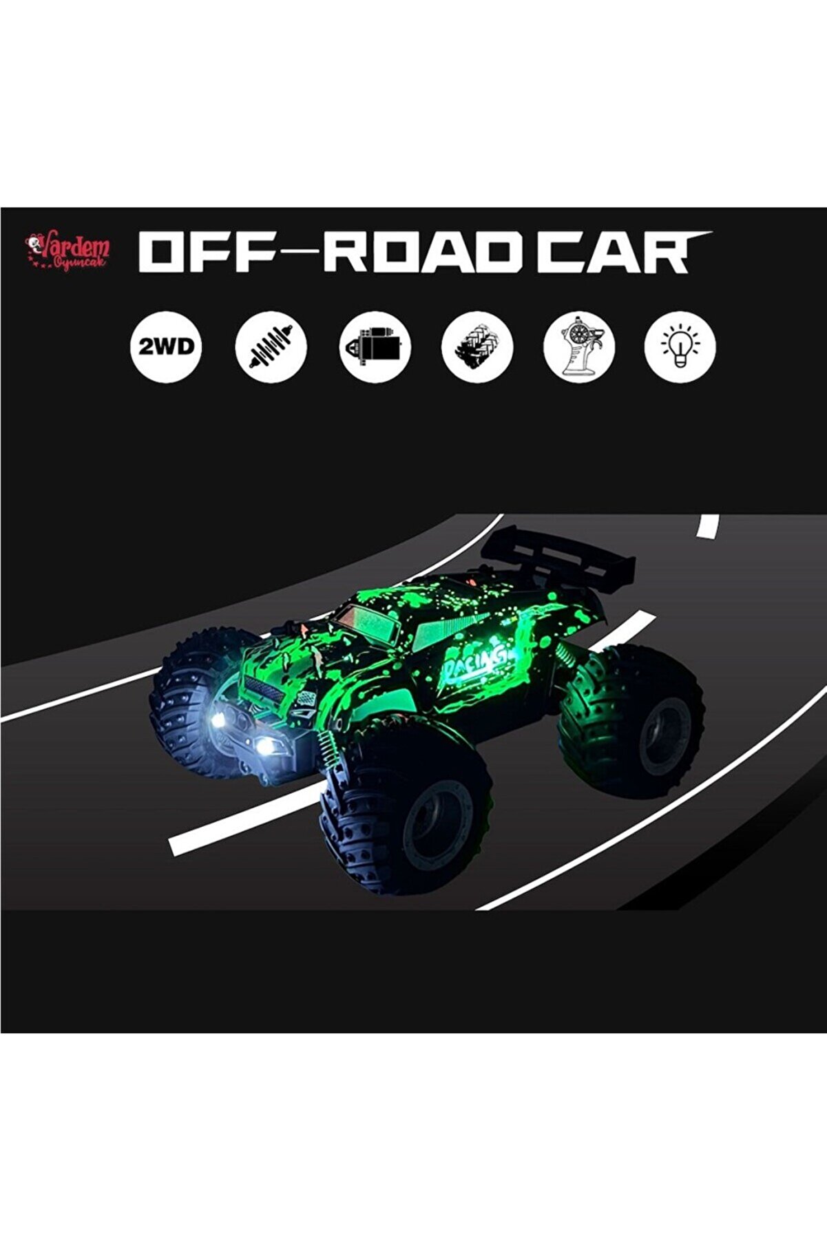 Ds1258A Uzaktan Kumandalı Full Fonksi̇yon 2.4G 118 Şarjlı Hi̇gh Off Road Araba