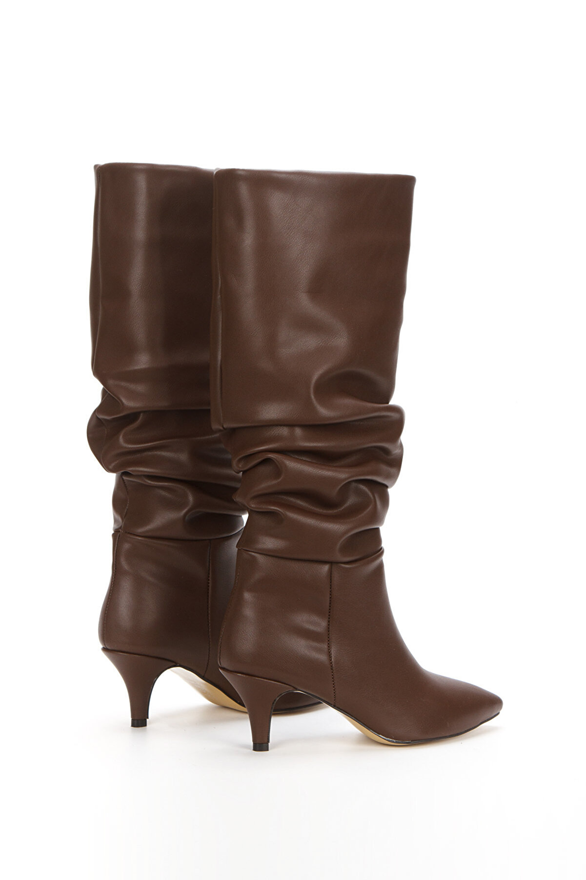 Gult Kadın Büzgülü Çi̇zme