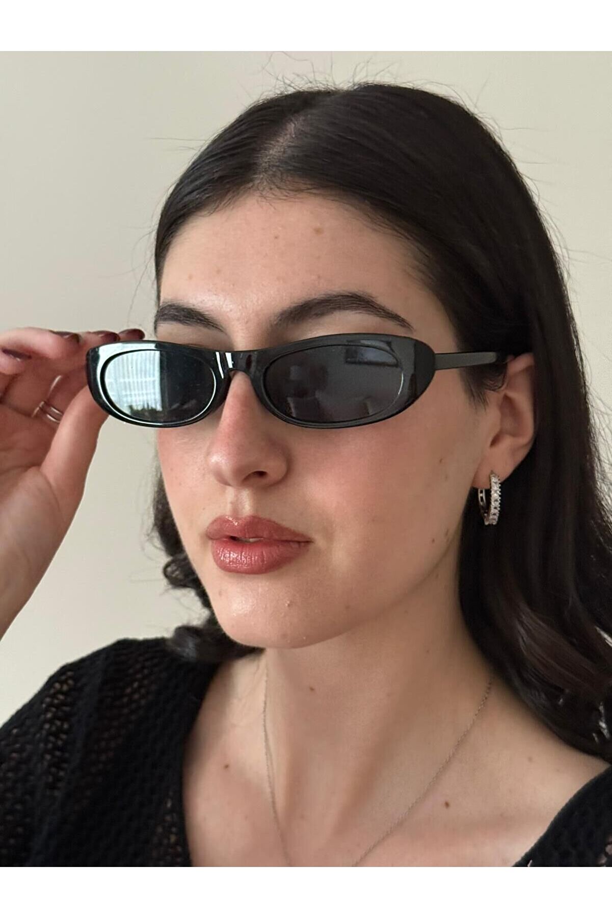 Ateli̇er Emi̇ne Cat Eye Si̇yah Güneş Gözlüğü