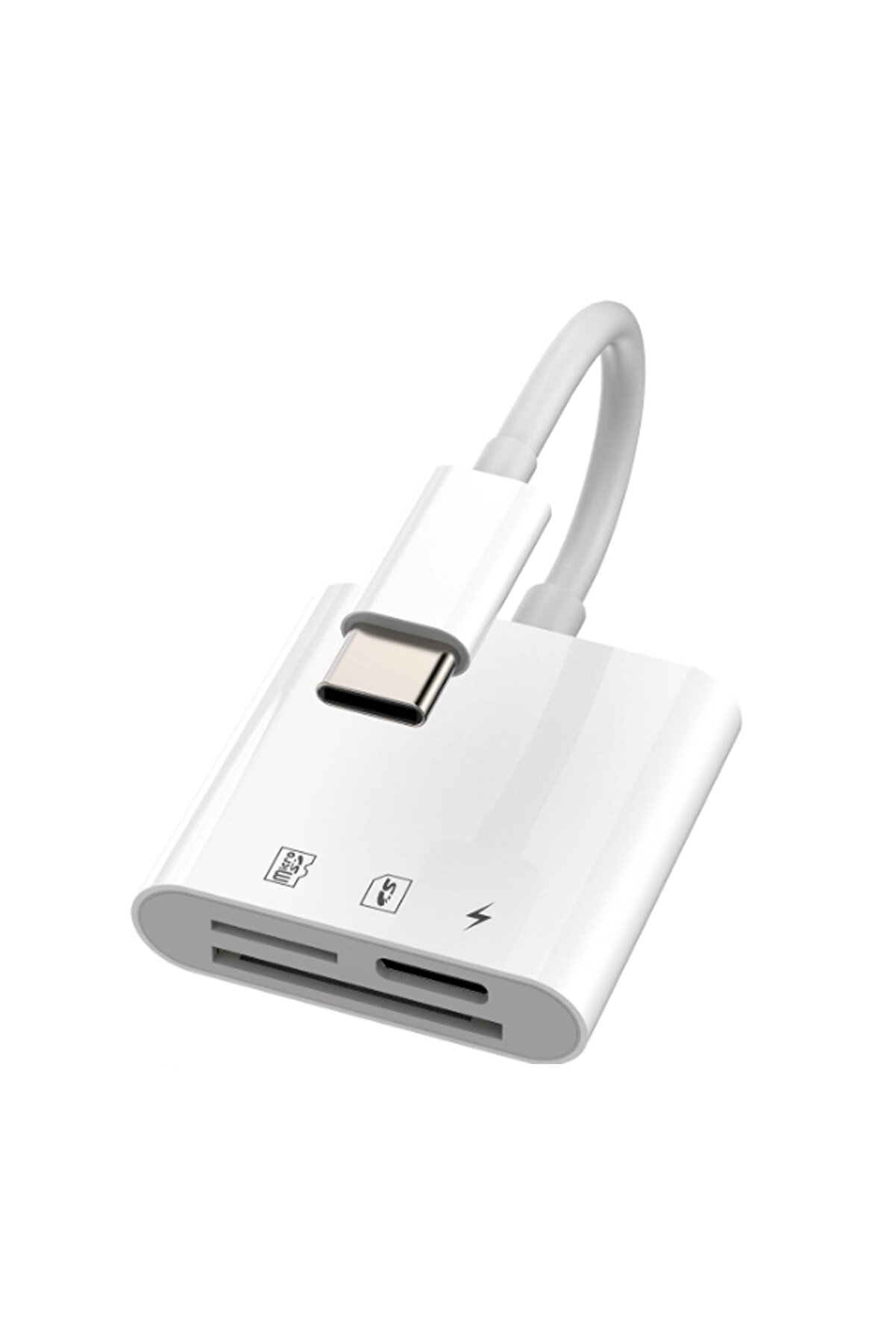 evimdeyokyok ZR498 Nk-1011Tc Type-C 3 İn 1 Memory Card Reader