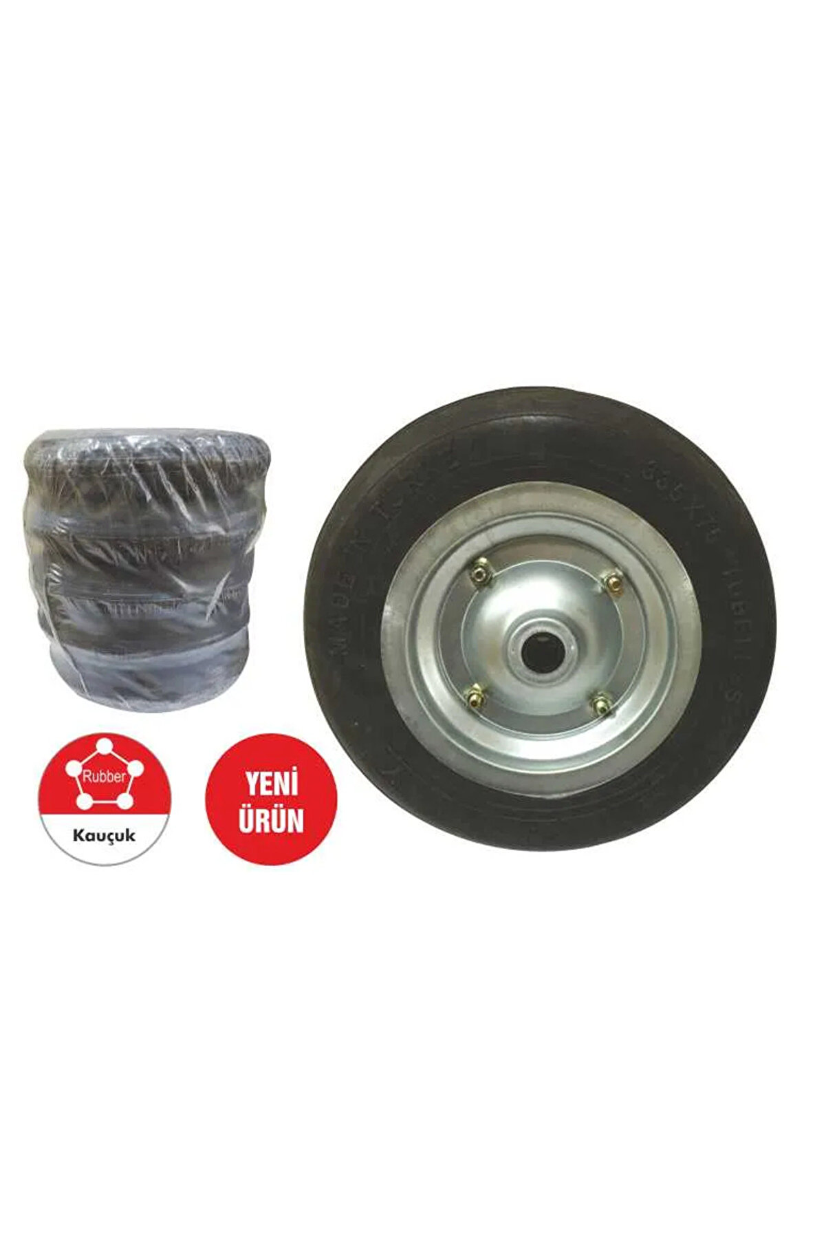 Teknokesgi̇n Tkr 001 El Arabası Tekeri̇ Dolgu Teker Bur&ccedil;lu