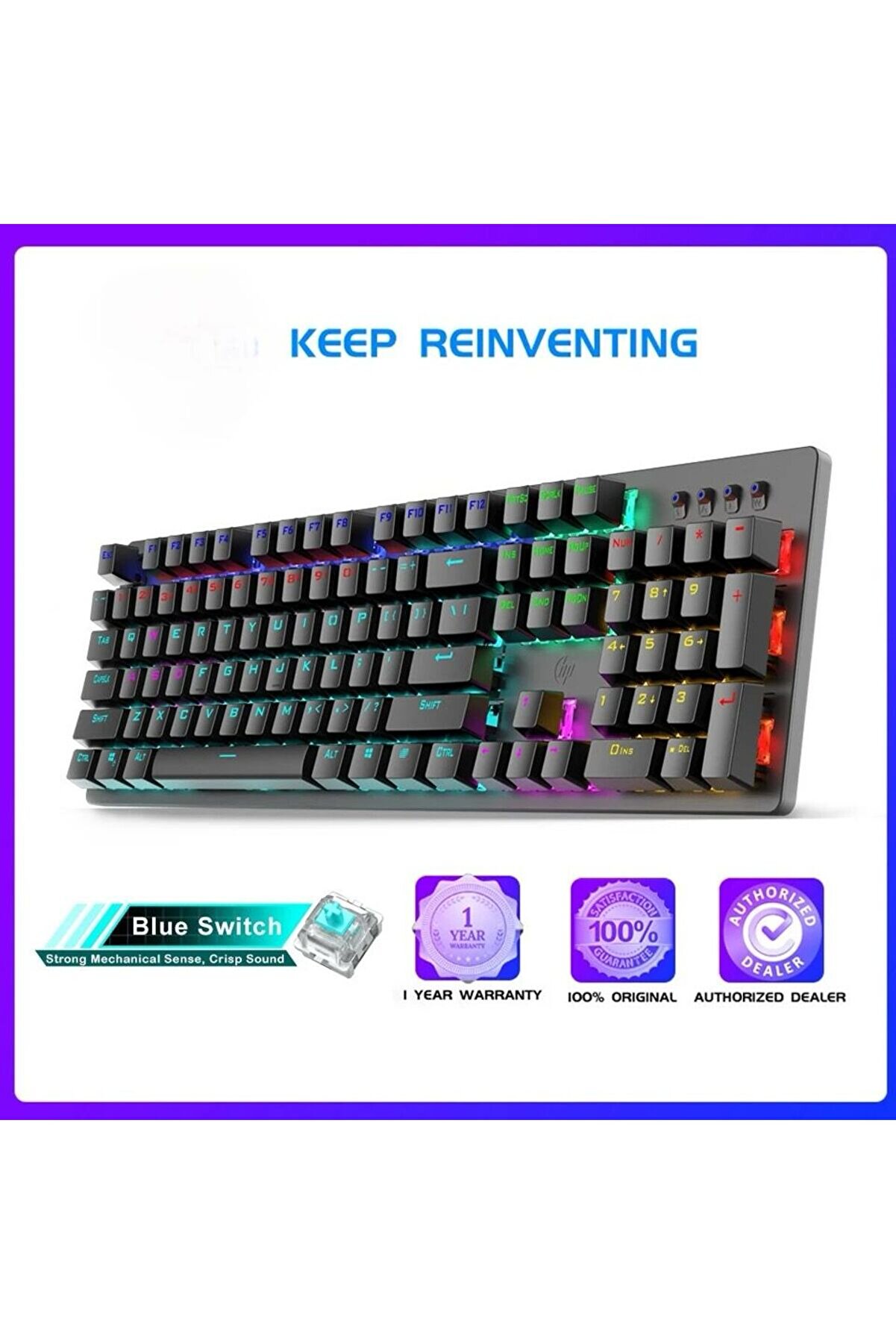 evimdeyokyok Gk100F Mechanical Gaming Klavye
