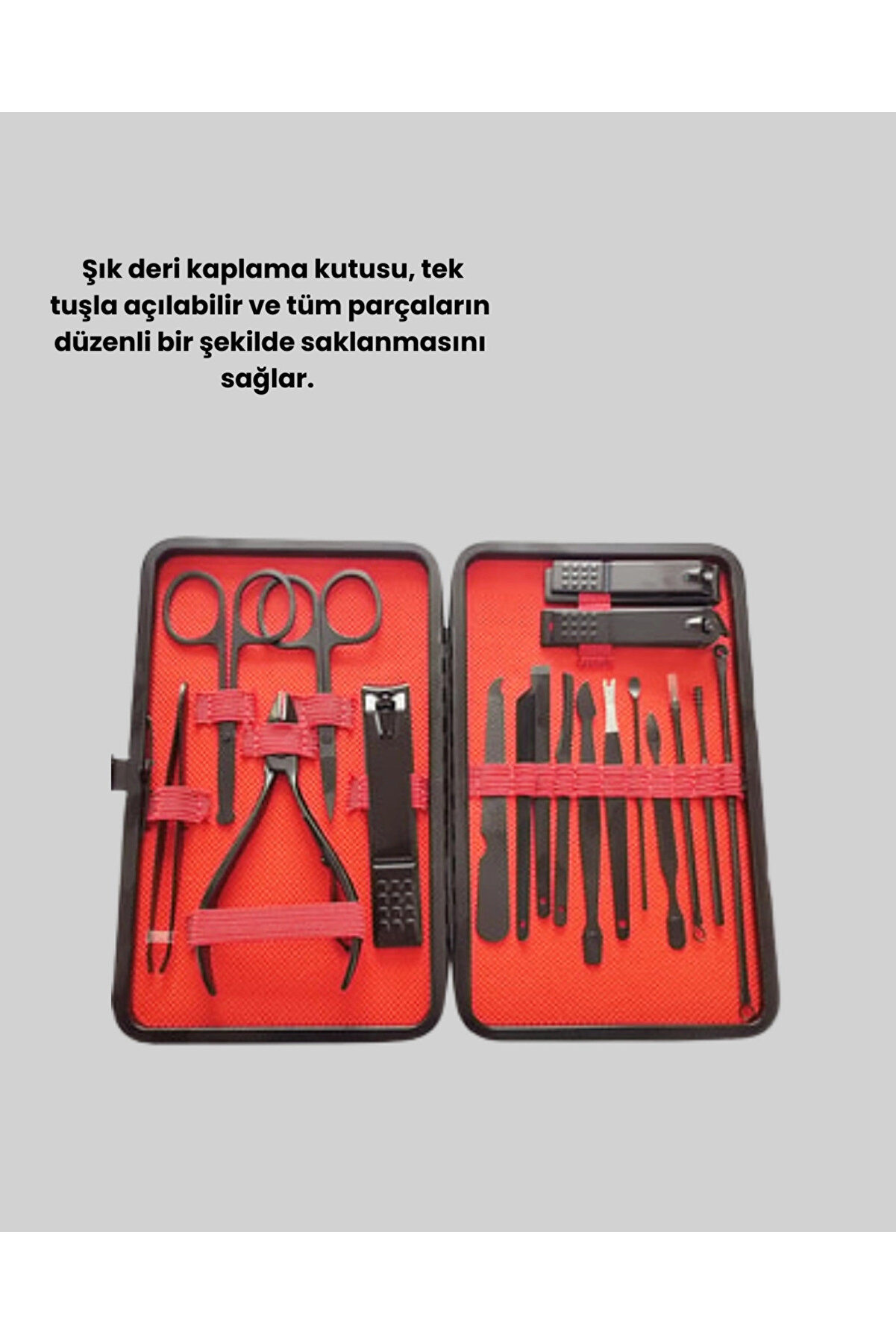 Profesyonel Paslanmaz Çeli̇k Mani̇kür & Pedi̇kür Seti̇