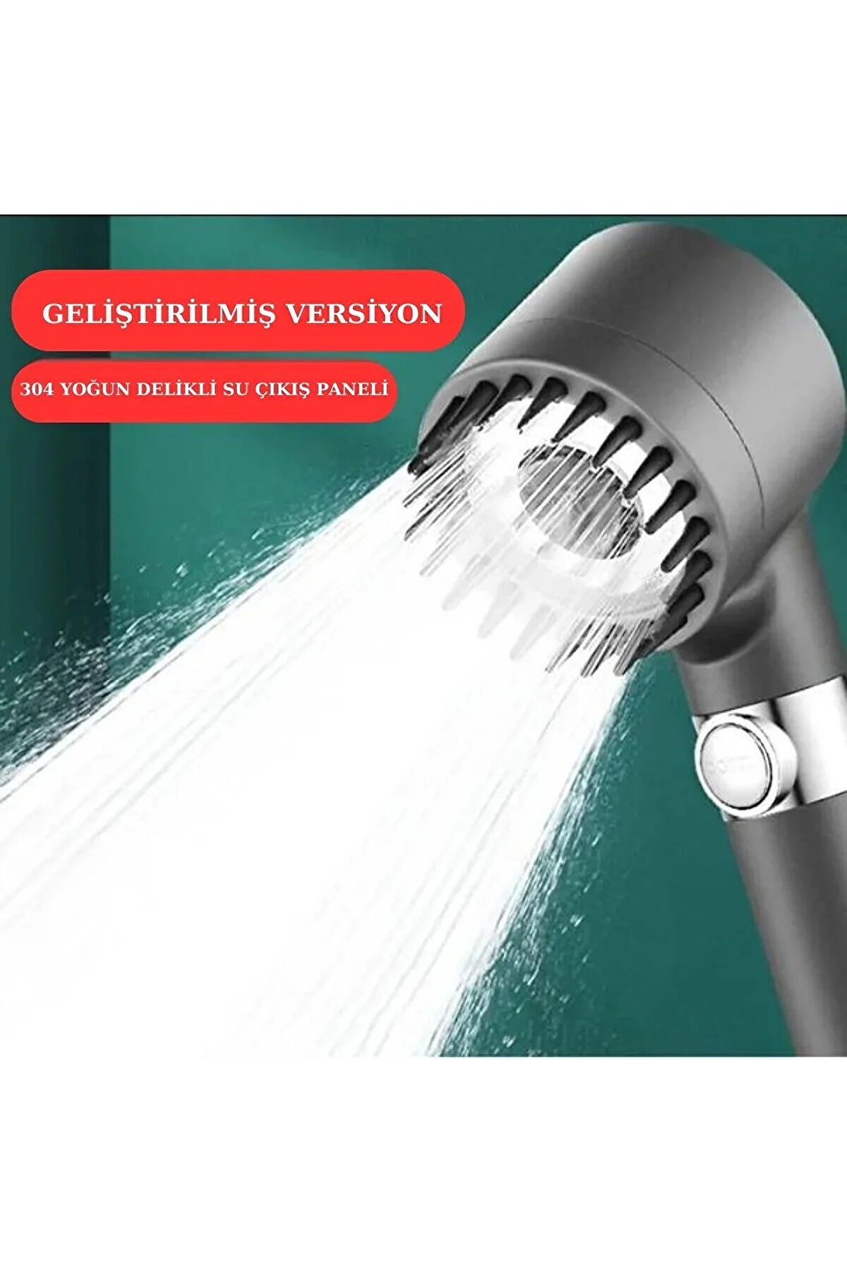 Go İthalat Yeni̇ Nesi̇l &Ccedil;ok Masajlı Fonksi̇yonlu Ayarlanabi̇li̇r Arıtmalı Krom Kaplı Duş Başlığı El Duşu