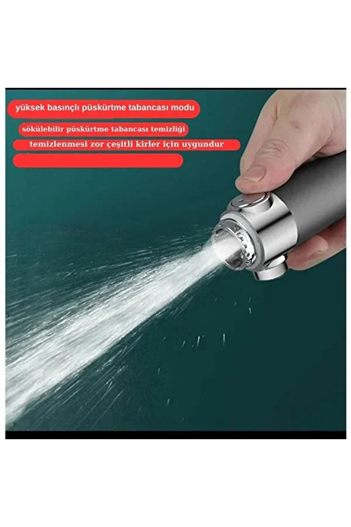 Go İthalat Yeni̇ Nesi̇l &Ccedil;ok Masajlı Fonksi̇yonlu Ayarlanabi̇li̇r Arıtmalı Krom Kaplı Duş Başlığı El Duşu