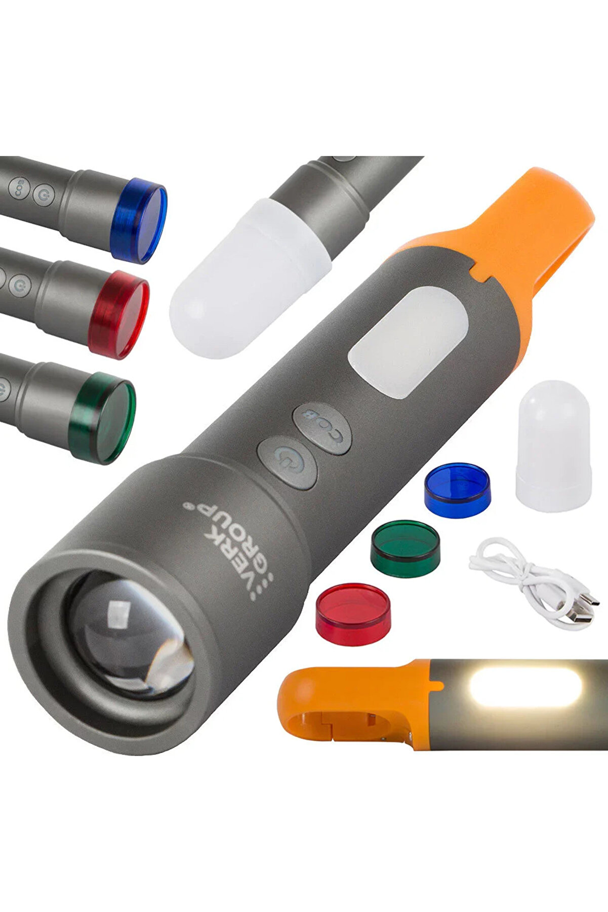 Go İthalat El Feneri̇ X723 Cb-X723 Takti̇k Feneri̇ Askeri̇ Meşale (5440)