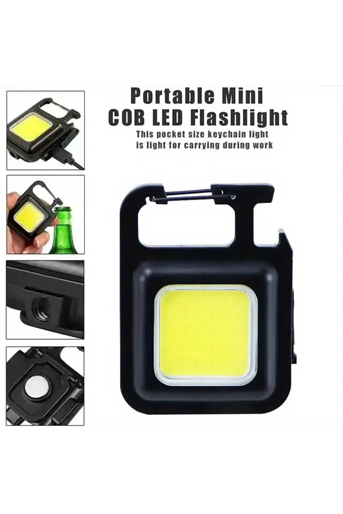 Go İthalat Anahtarlıklı Fener Fener Cob Led (4457)