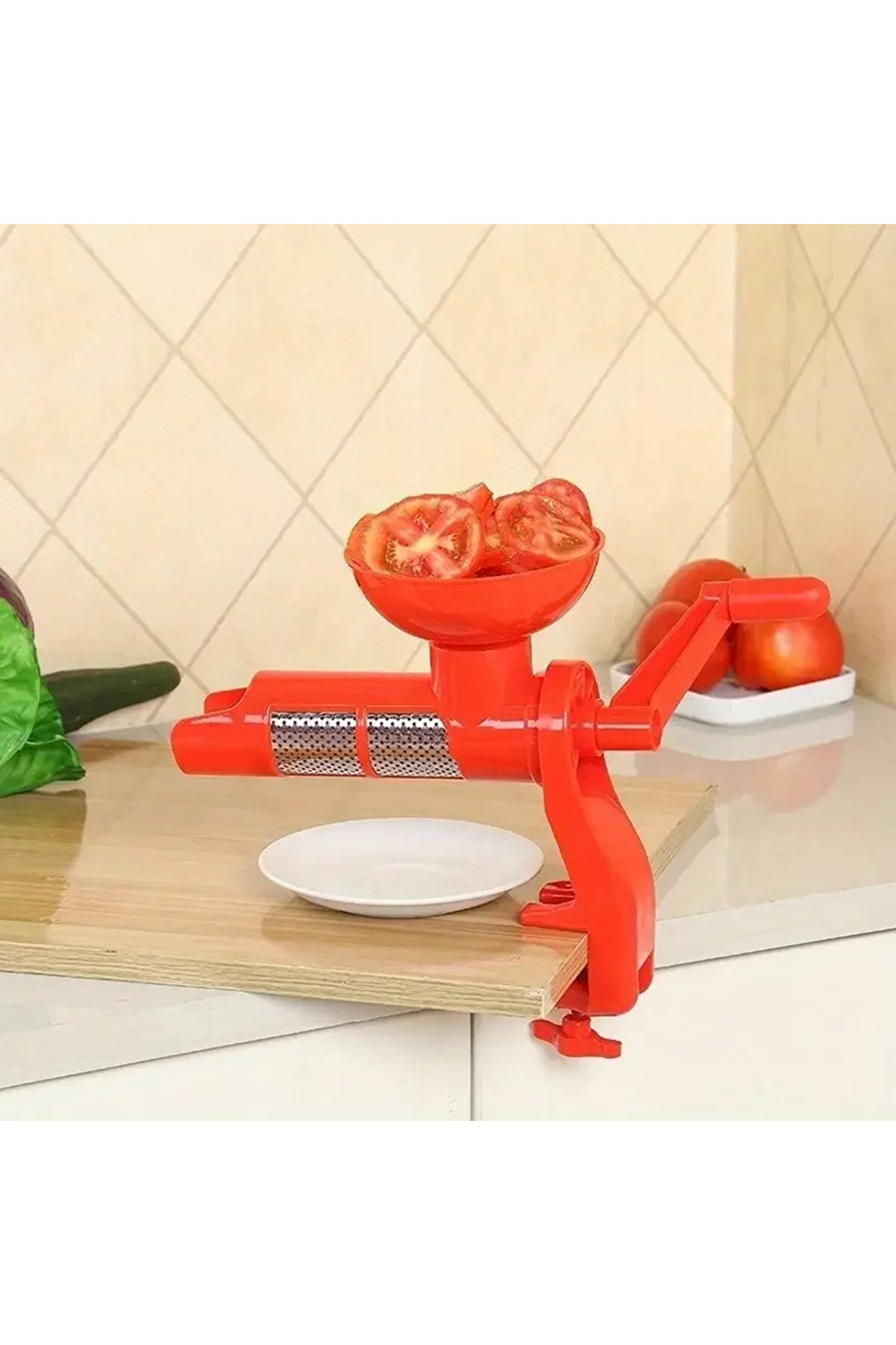 Go İthalat Ev Ti̇pi̇ Sal&ccedil;a Maki̇nası - Sal&ccedil;a Yapma - Makarna Sosu Yapıcı - Bi̇ber Sal&ccedil;a Maki̇nesi̇ (5224)