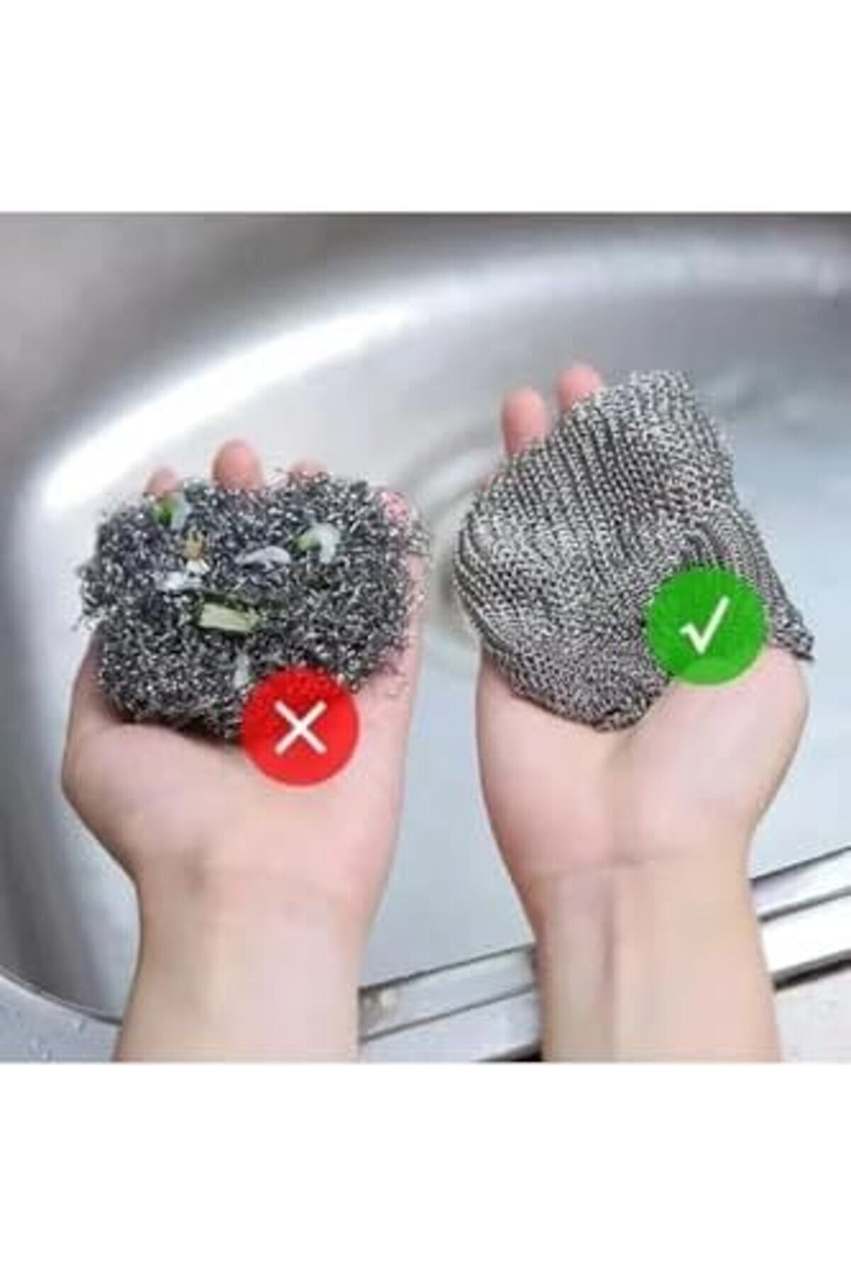 Snshop Telli̇ Bulaşık Bezi̇ Ovma Teli̇ Ve &Ccedil;ok Ama&ccedil;lı Multi̇ İnce Temi̇zli̇k Fır&ccedil;ası 4 Adet 46743