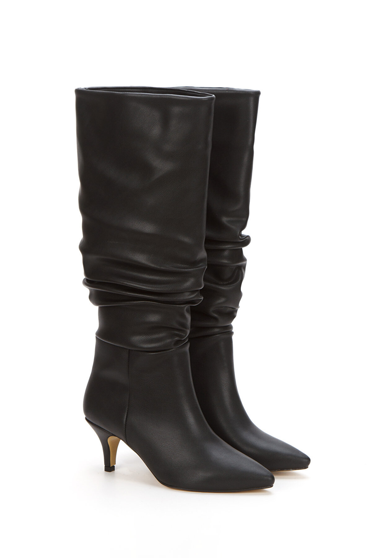 Gult Kadın Büzgülü Çi̇zme