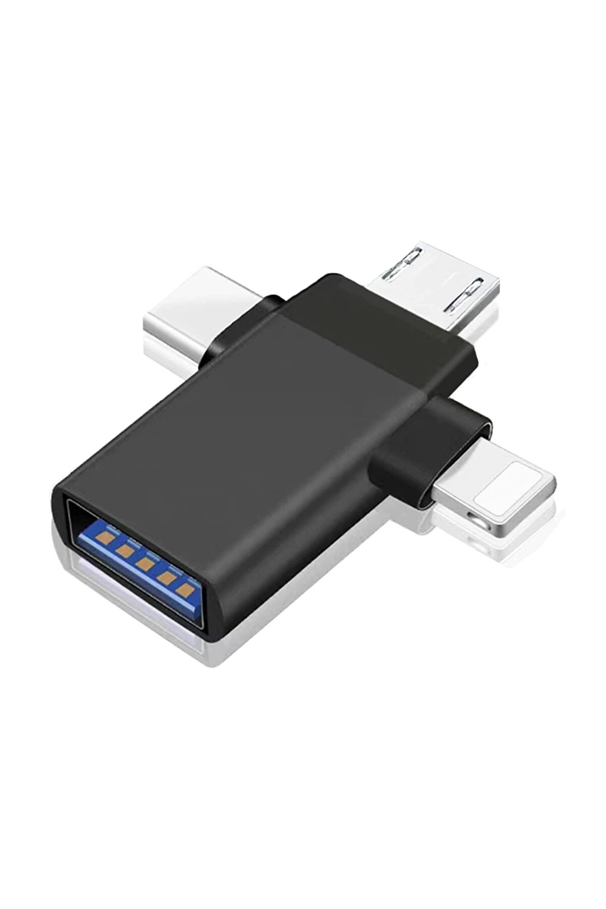 evimdeyokyok ZR172 Siyah T Otg Çoğaltıcı Aparat