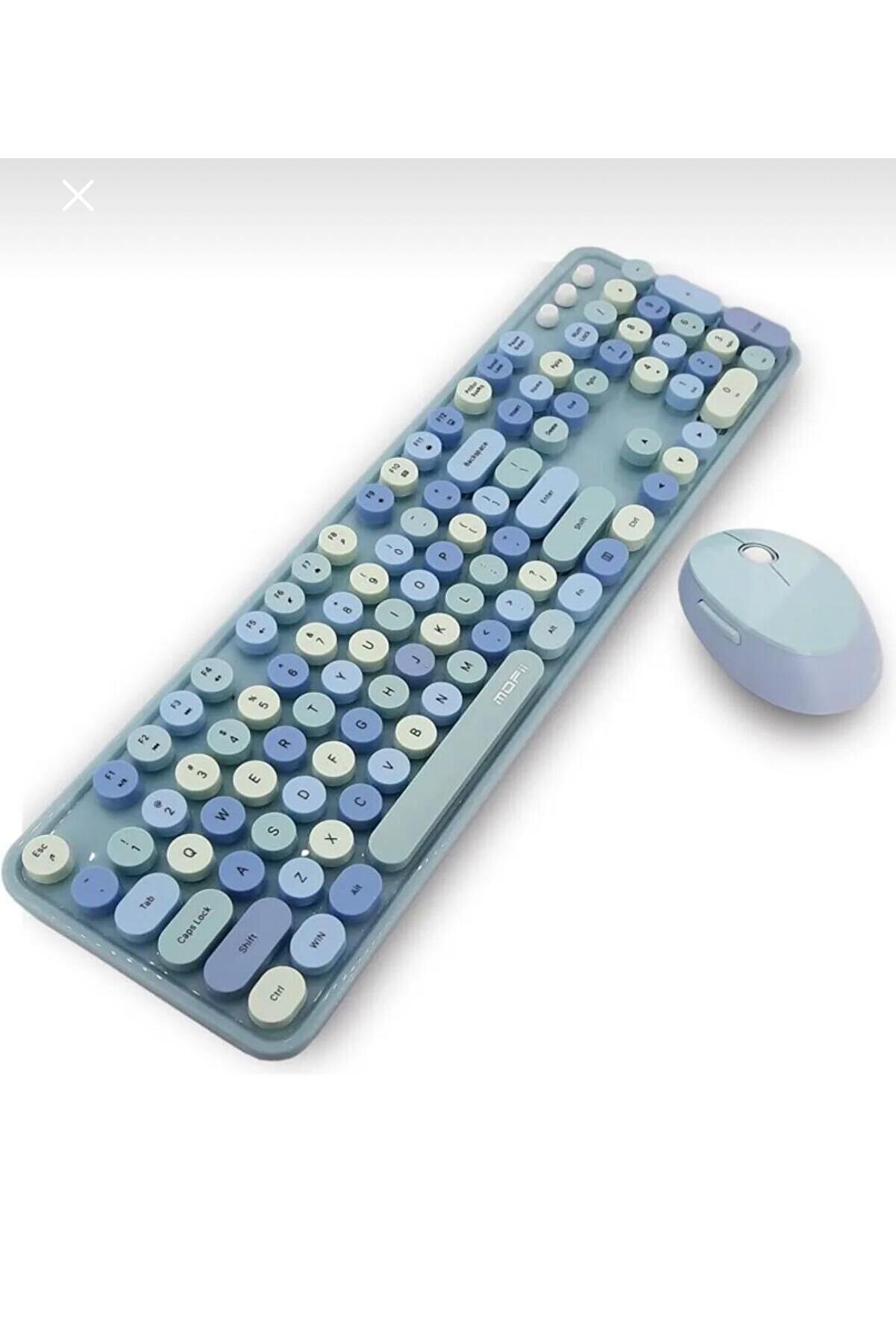 evimdeyokyok Tr Mofii Sweet Mavi Klavye Mause Set