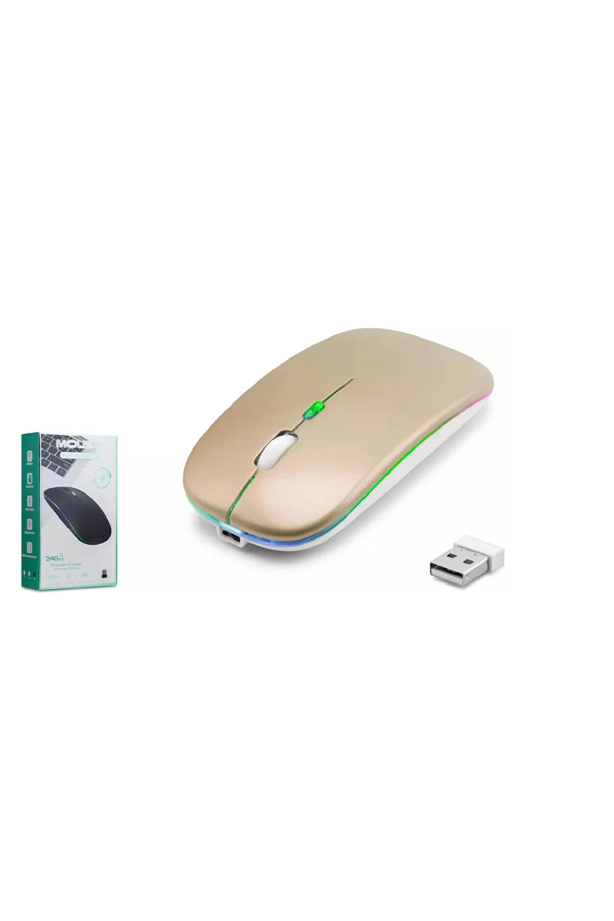 Zr215 Cba100 Rgb Gold Şarjlı Mouse