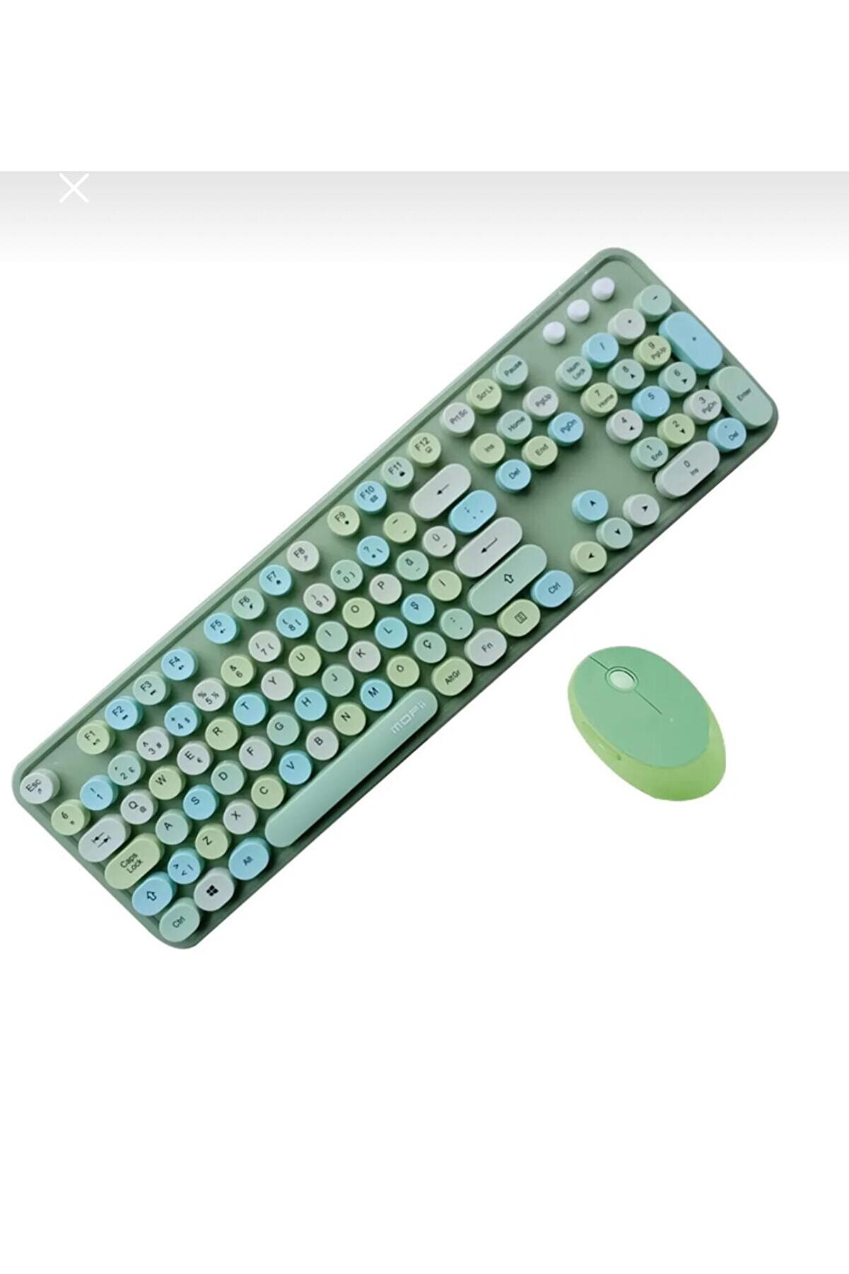 evimdeyokyok Tr Mofii Sweet Yeşil Klavye Mause Set
