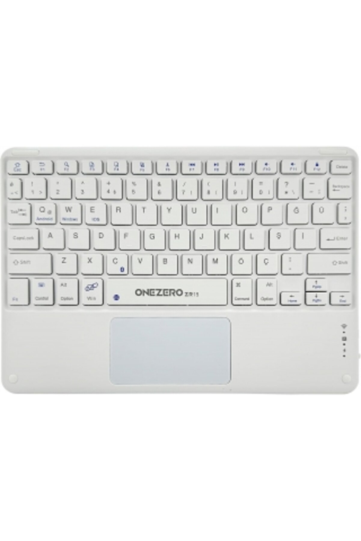 evimdeyokyok R15K Beyaz Bluetooth Touchoad Klavye