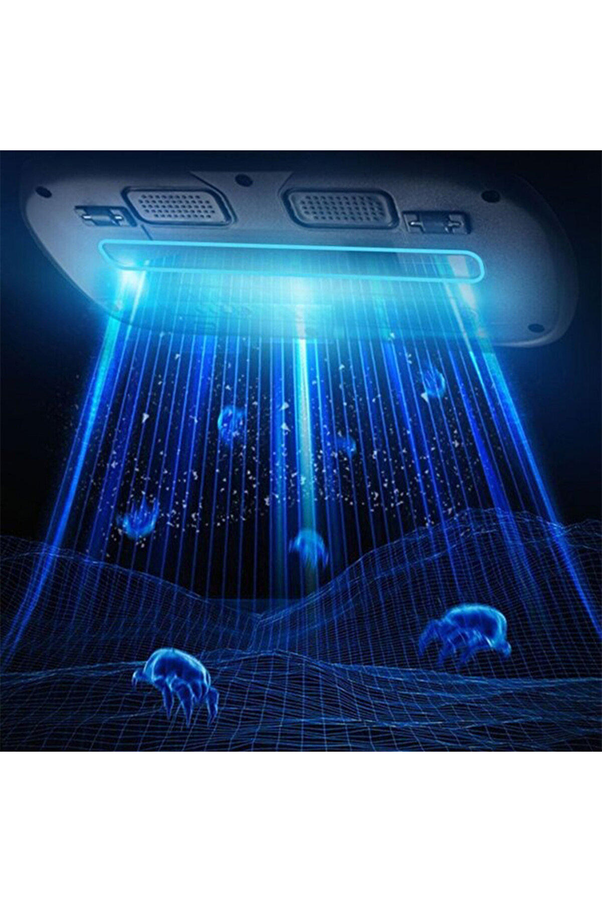 12V 1500Mah Şarjlı Kablosuz Yatak İçi̇n Akar Temi̇zleyi̇ci̇ - Yatak Temi̇zleme