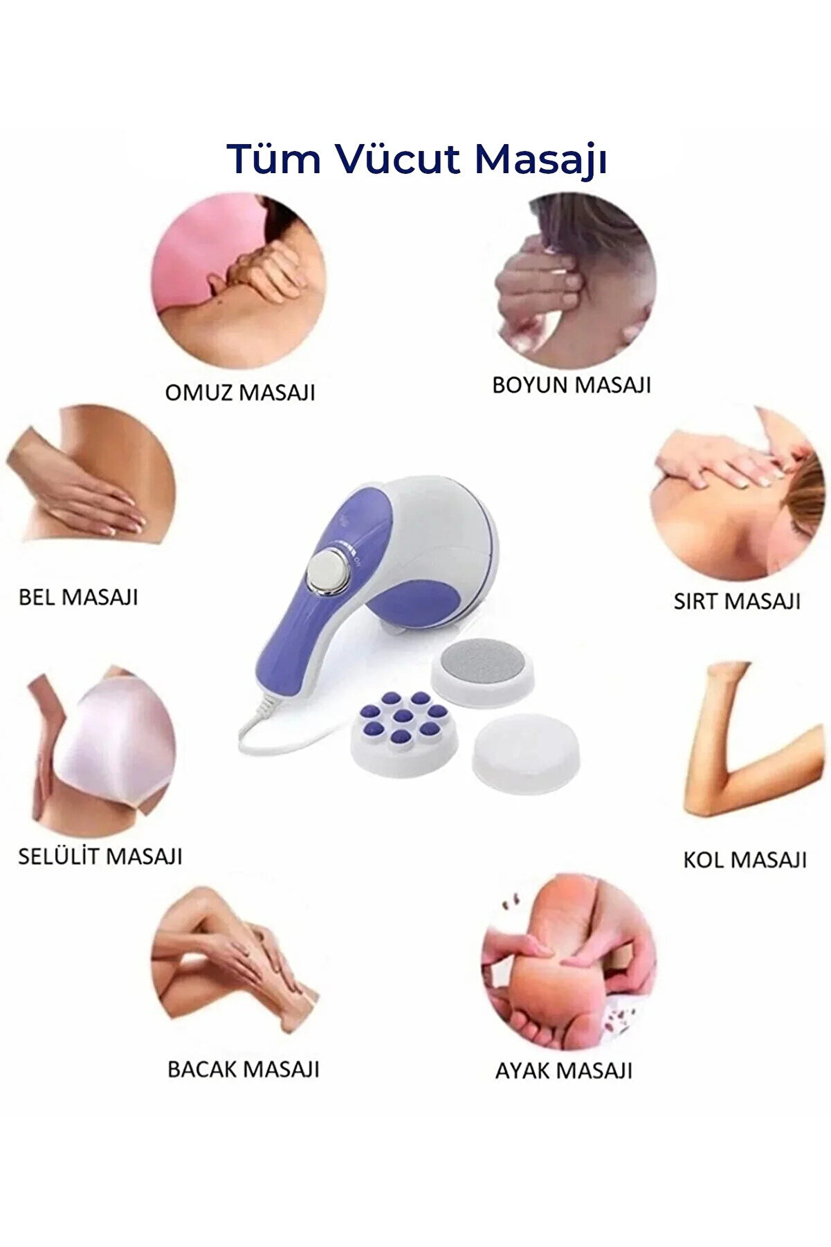 Go İthalat Ma-118 Super Effecti̇ve Masaj Aleti̇ Sel&uuml;li̇t Sıkılaştırıcı Rahatlama (4457)