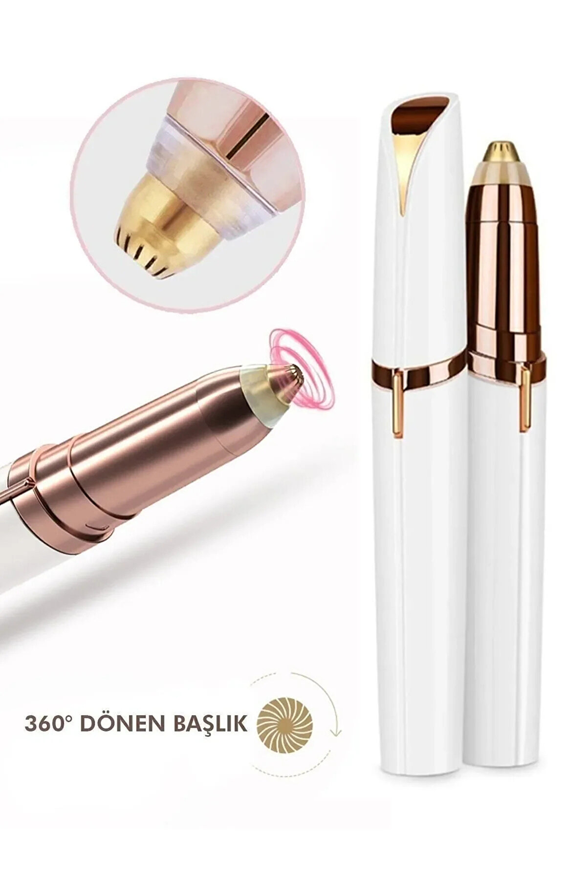 Go İthalat Ince U&ccedil;lu Y&uuml;z I&ccedil;i̇n T&uuml;y Alıcı Kaş Bıyık Epi̇lasyon Aleti̇ (5314)