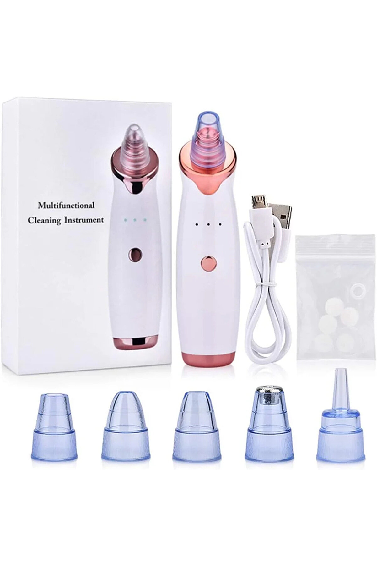 Go İthalat Şarjlı Si̇yah Nokta Temi̇zleme Ci̇hazı 5 Başlıklı (4940)