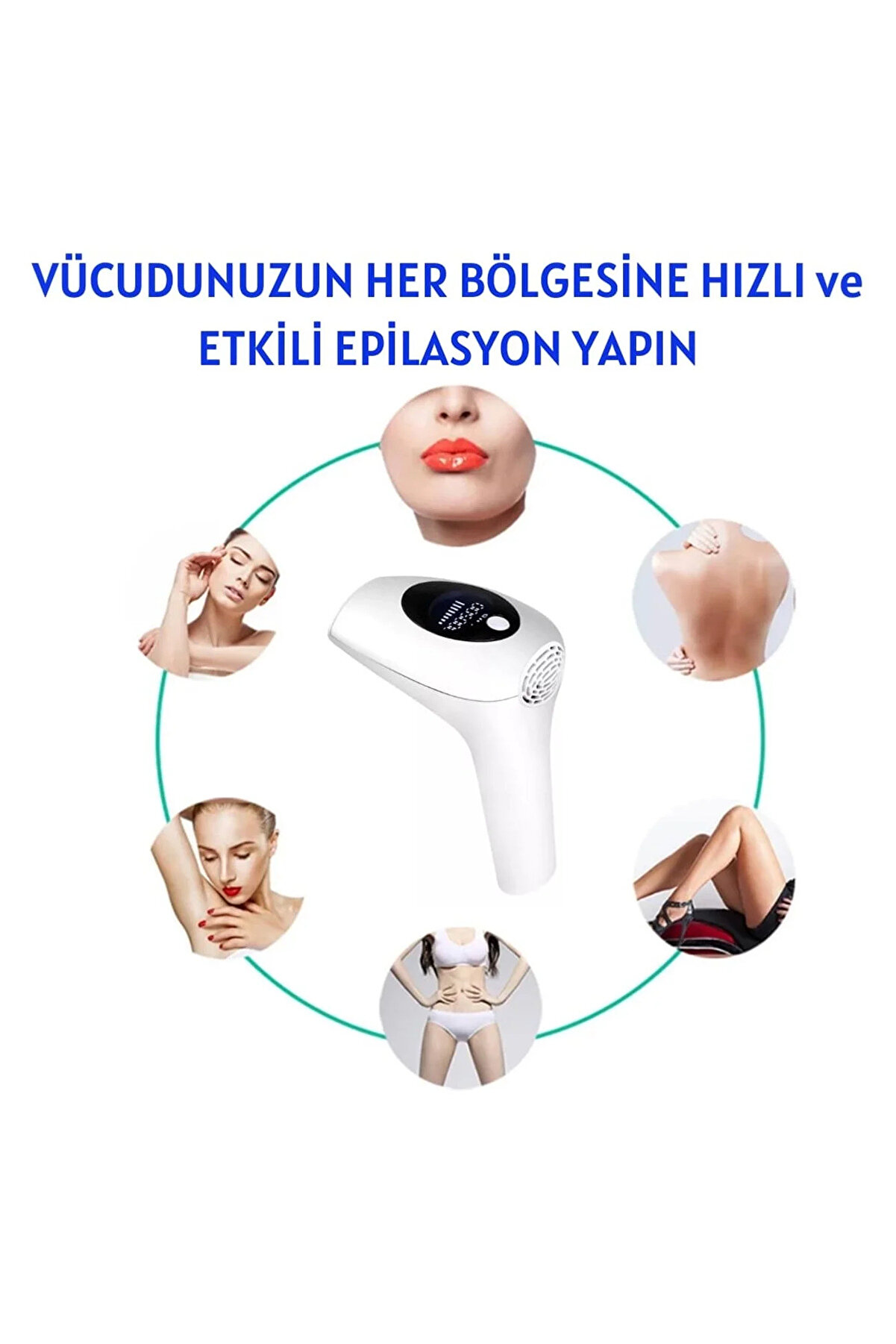 Go İthalat Profesyonel Lazer Epi̇lasyon Aleti̇ 999.999 Atım T&uuml;y Alma Ci̇hazı Kadın Erkek Lazer Ipl T&uuml;m B&ouml;lge (53