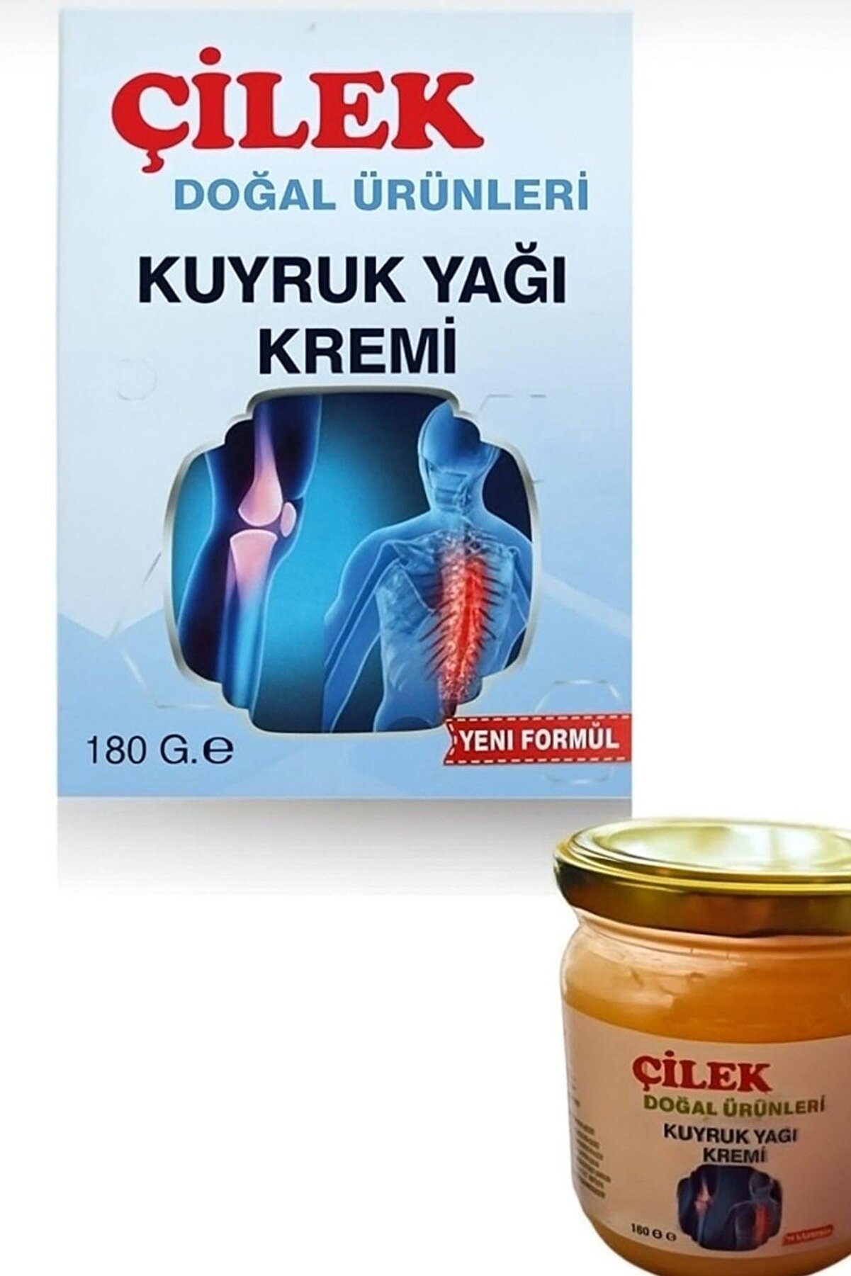 çilek dogal ürünleri Kuyruk Yağı Kremi 180 ML Çilek Doğal Ürünleri