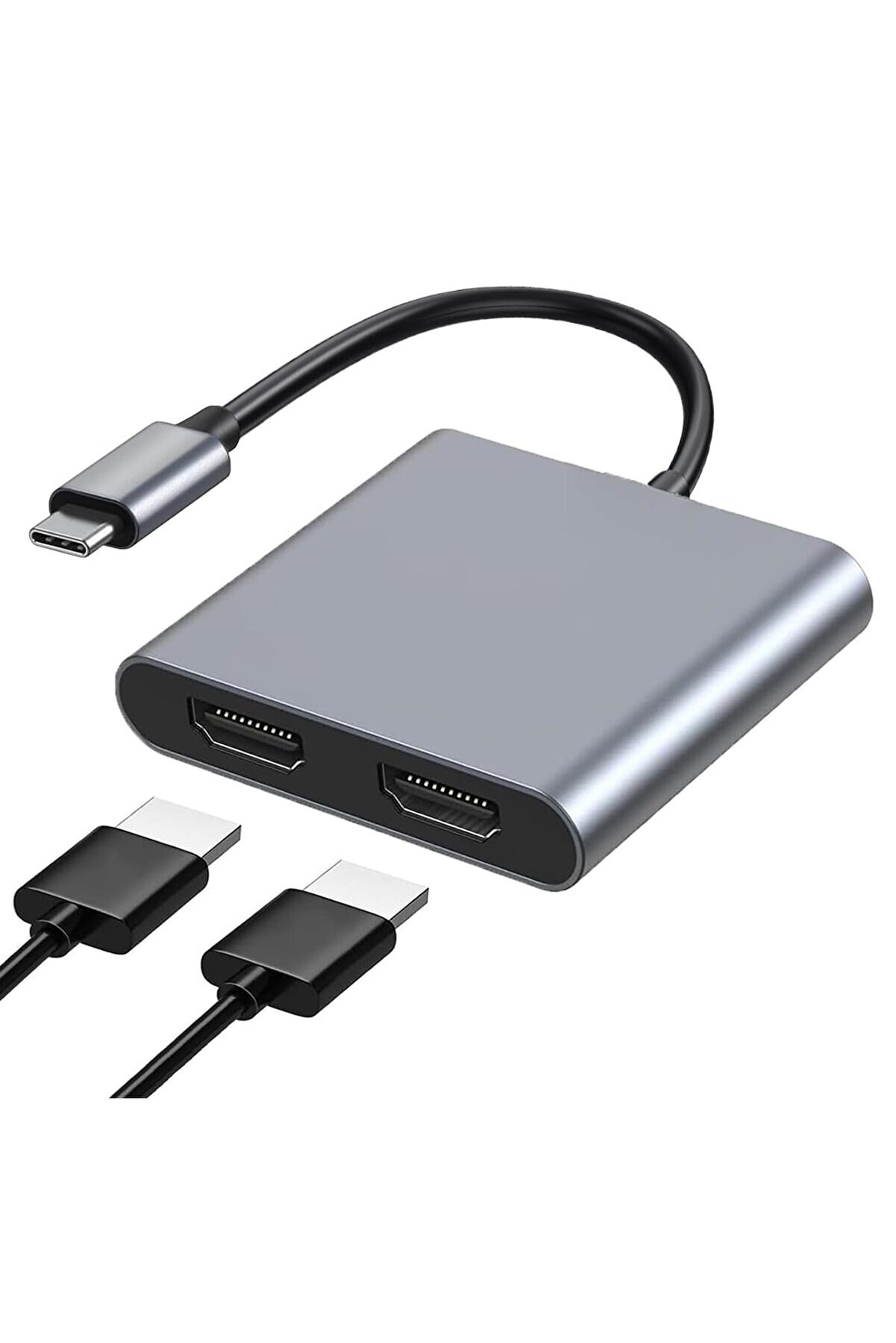 Zr654 Type-C 4 İn 1 Çi̇ft Hdmı