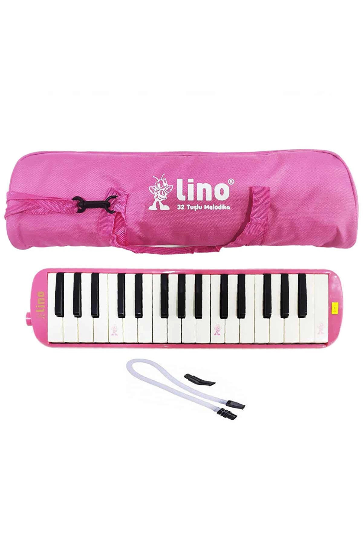 Segah Müzik NessiWorld Lino 32 Tuşlu Bez Çantalı Melodika Pembe