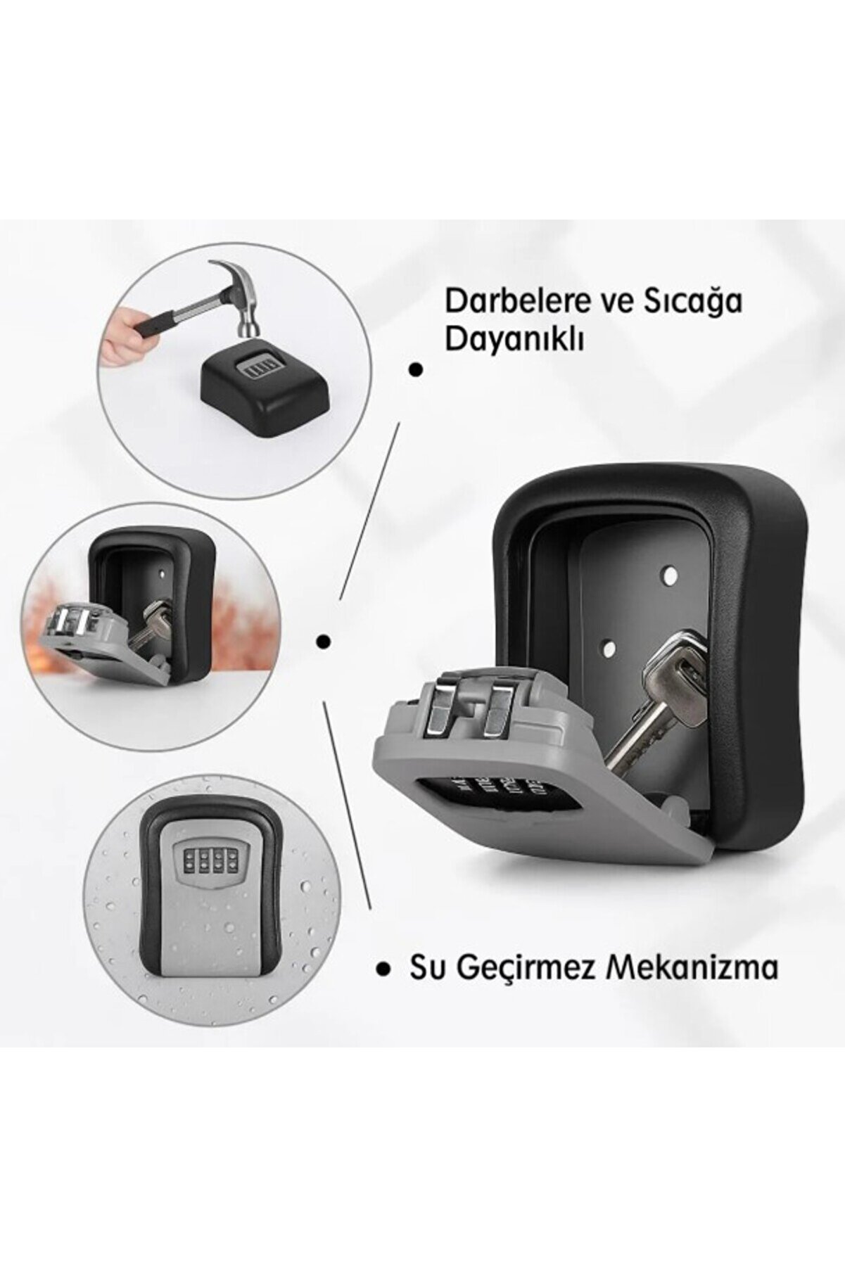 Şi̇freli̇ Anahtar Ve Eşya Saklama Güvenli̇k Kasası