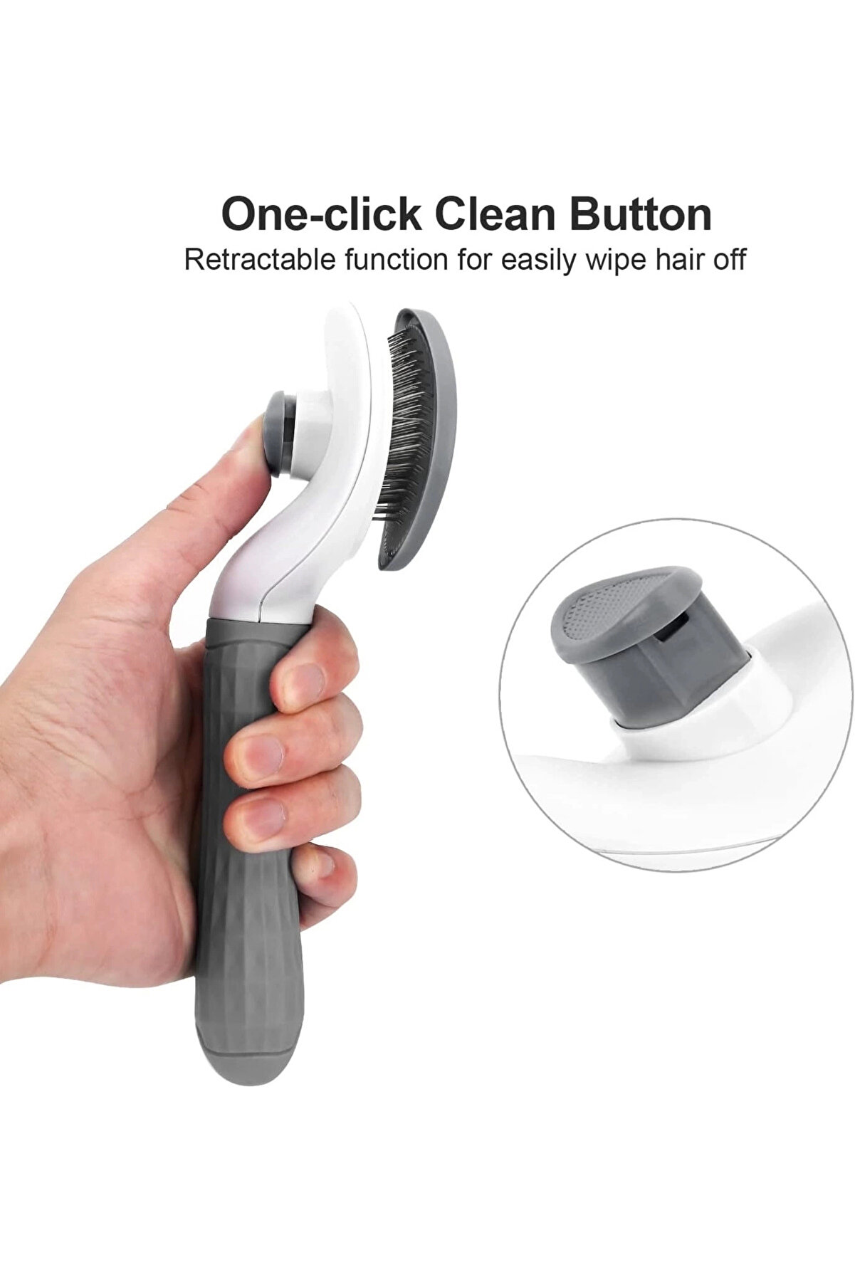 gizmurstore Kedi Köpek Tüy Toplayıcı Pet Tarak 20 Cm