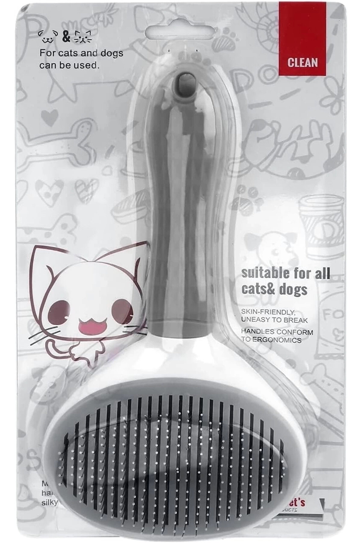 Kedi̇ Köpek Tüy Toplayıcı Pet Tarak 20 Cm