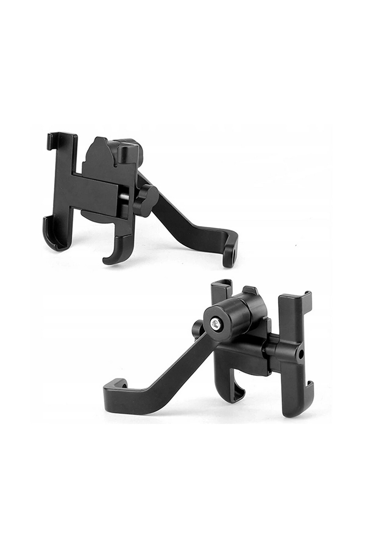 Alümi̇nyum Gövdeli̇ Metal Ayna Bağlantılı Motosi̇klet Telefon Tutucu 7 İnç Xl