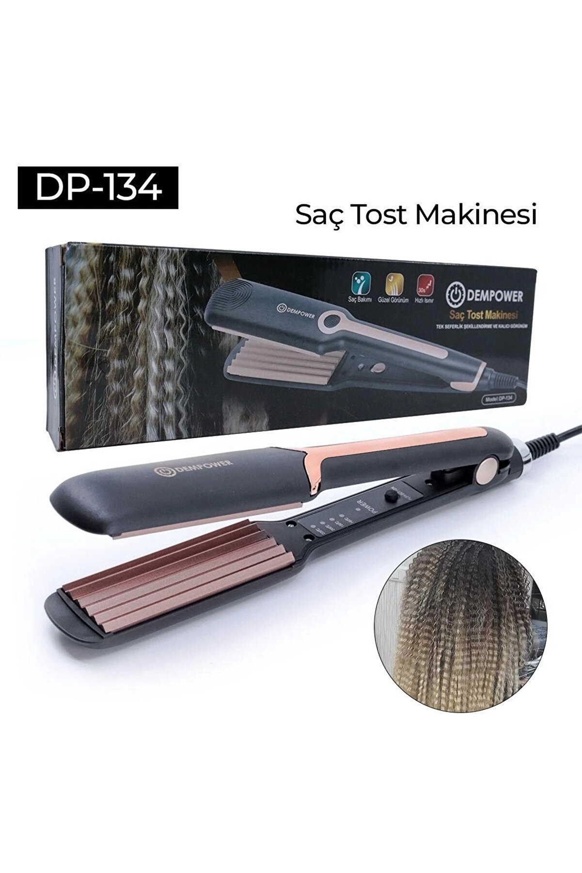 gizmurstore Tost Model Saç Düzleştirici