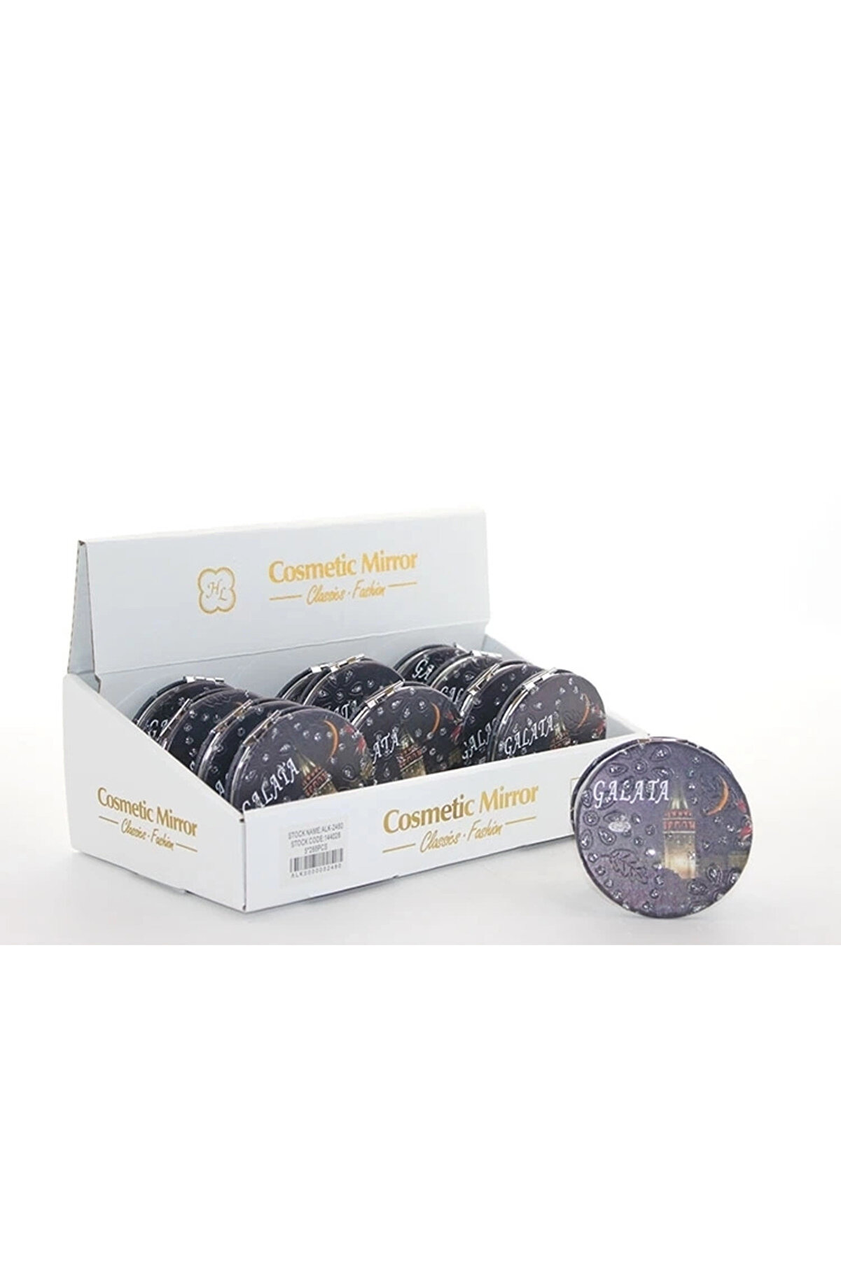 gizmurstore Taşlı İstanbul Tasarımı El Aynası İnce Alk2480