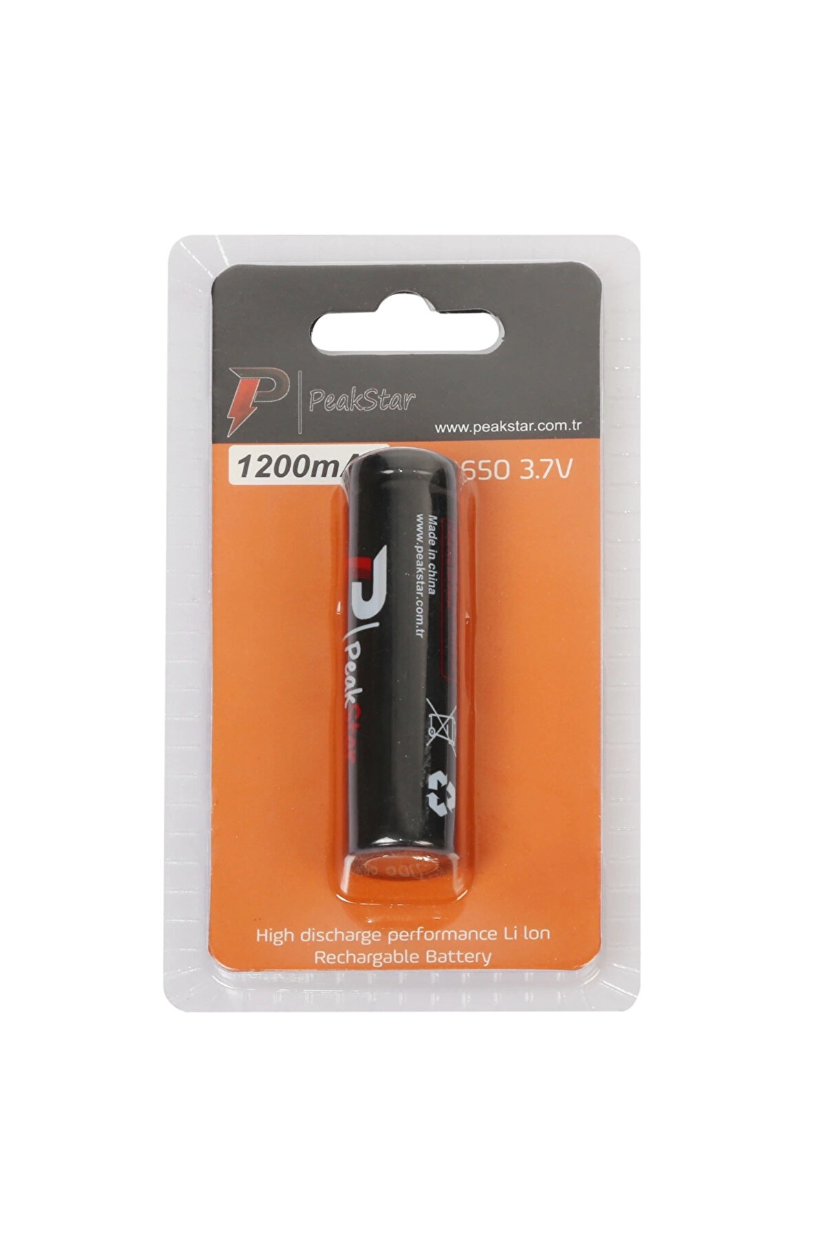 Orji̇nal 3.7 V 1200 Mah Şarj Edi̇lebi̇li̇r 18650 Turbo Model Li̇-İon Şarjlı Pi̇l